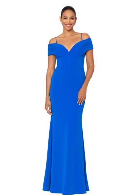 Women's Sweetheart Neck Scuba Gown