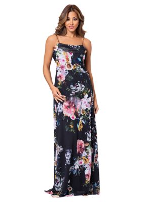 Women's Cowl Neck Sleeveless Slip Gown