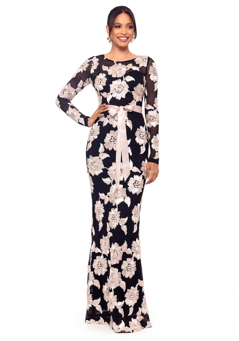 Womens Floral Gown