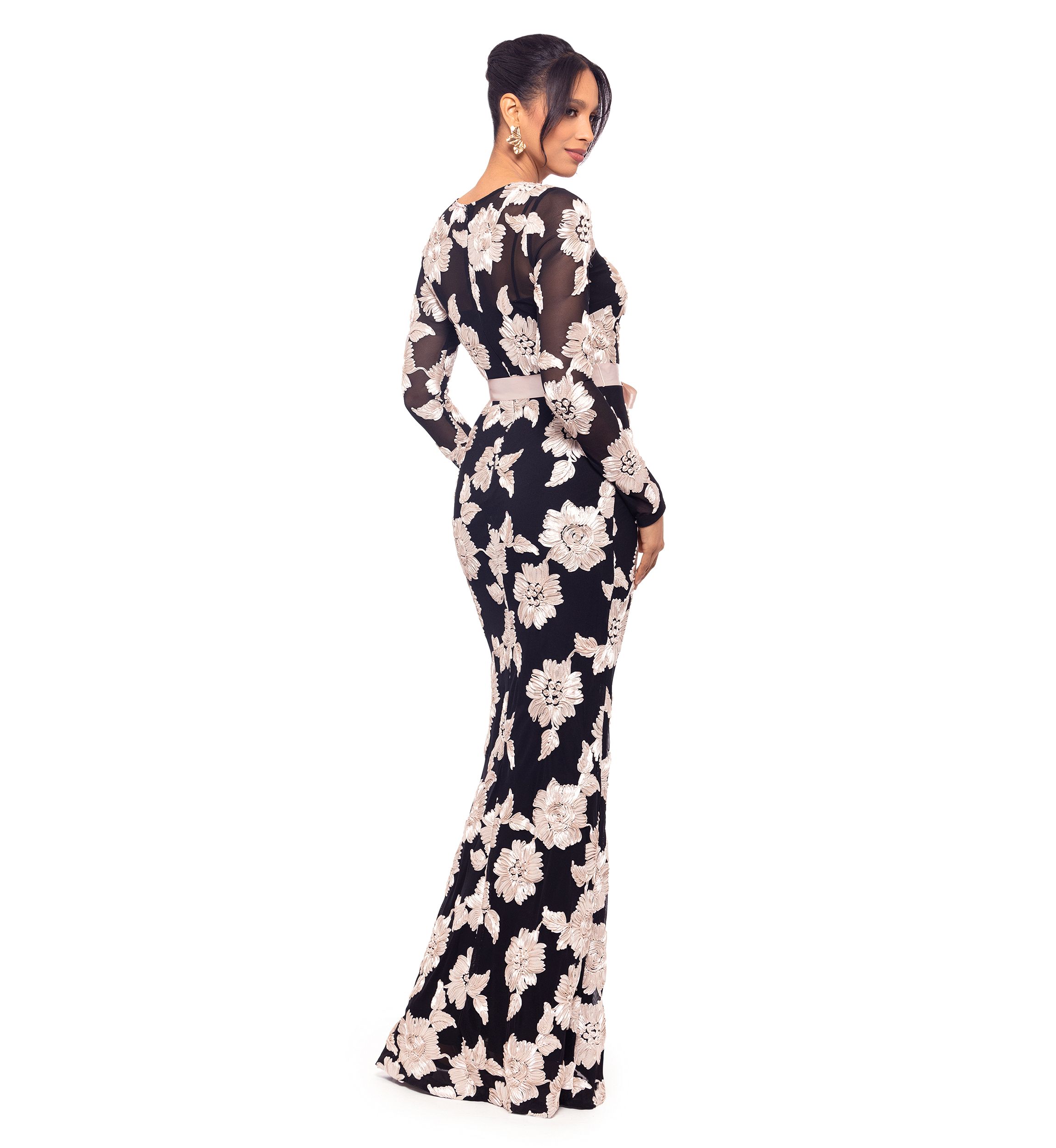 Womens Floral Gown