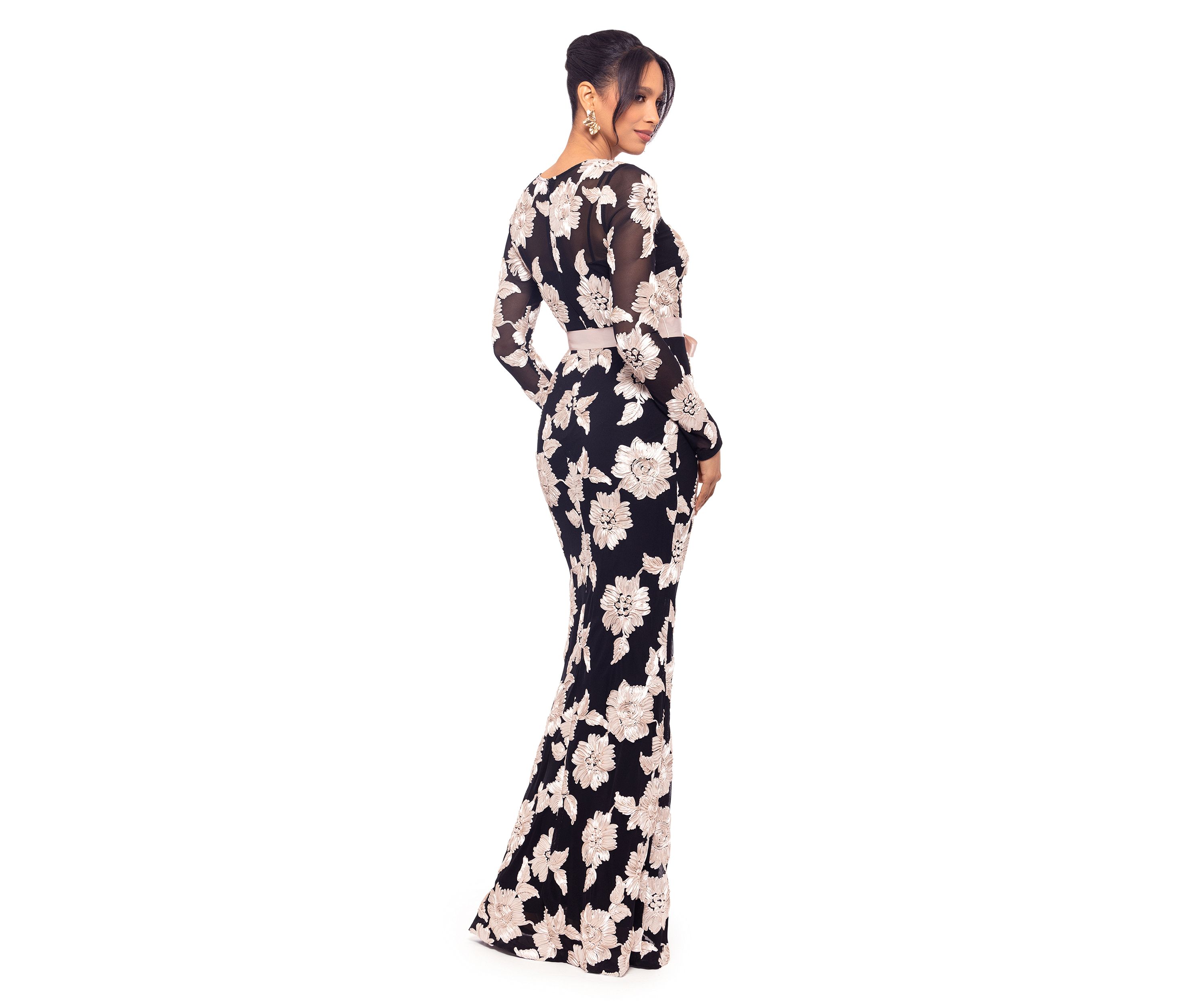 Womens Floral Gown