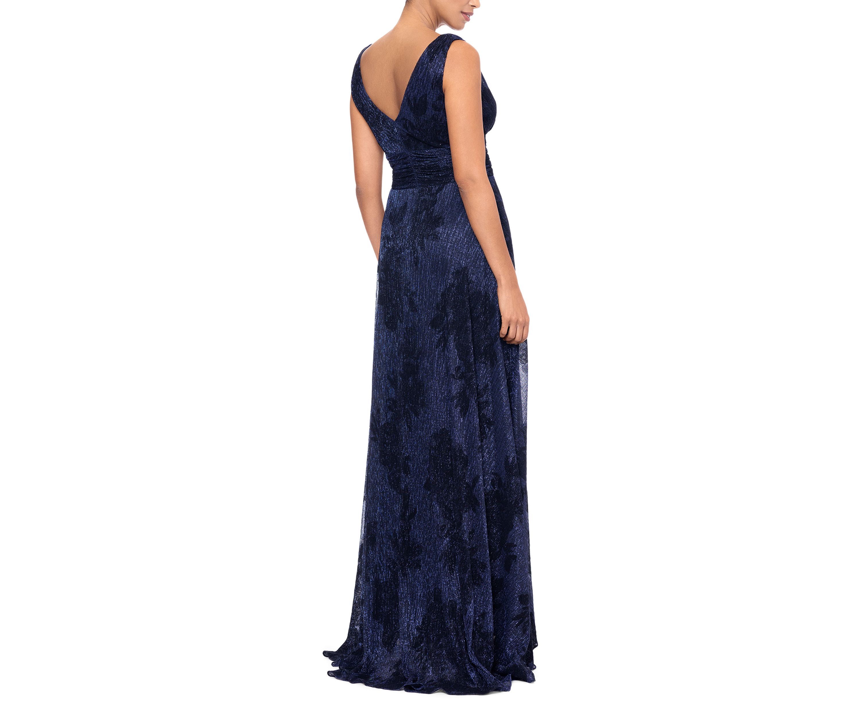 Long Flock Crinkle Galaxy Gown 
