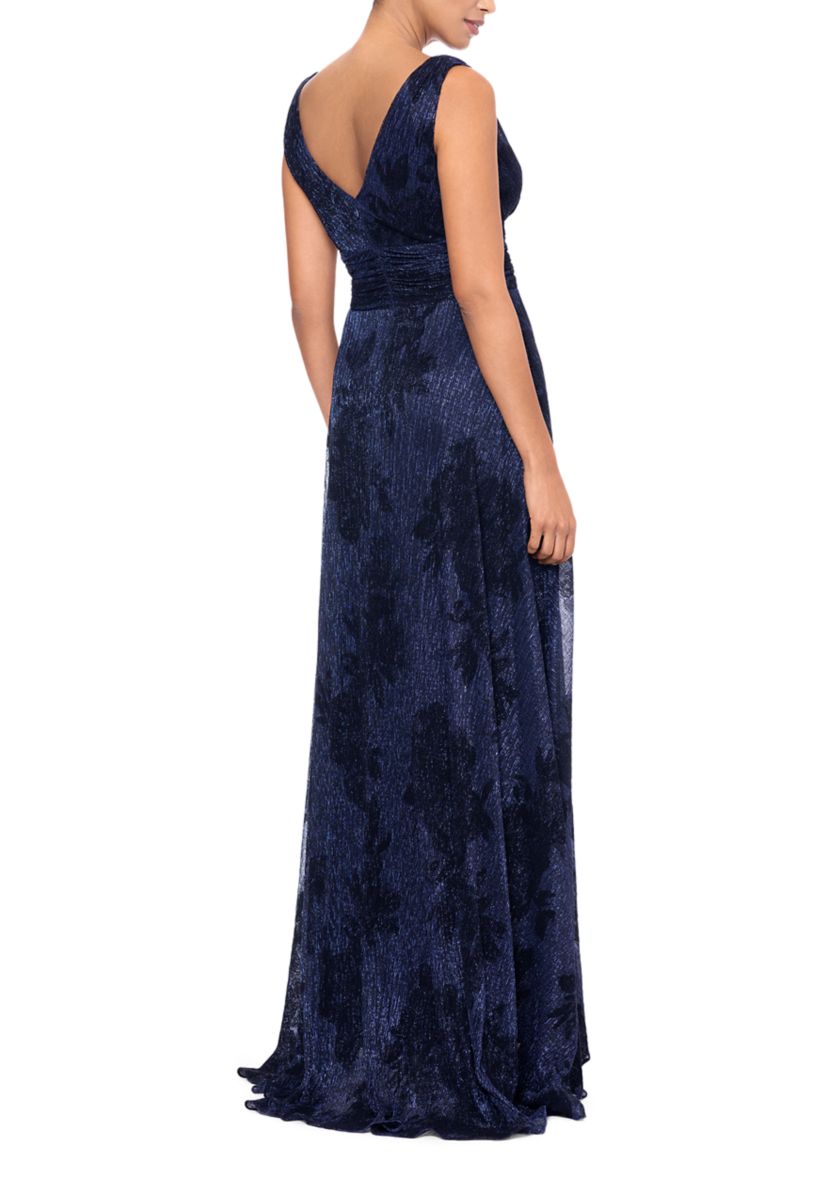 Long Flock Crinkle Galaxy Gown 