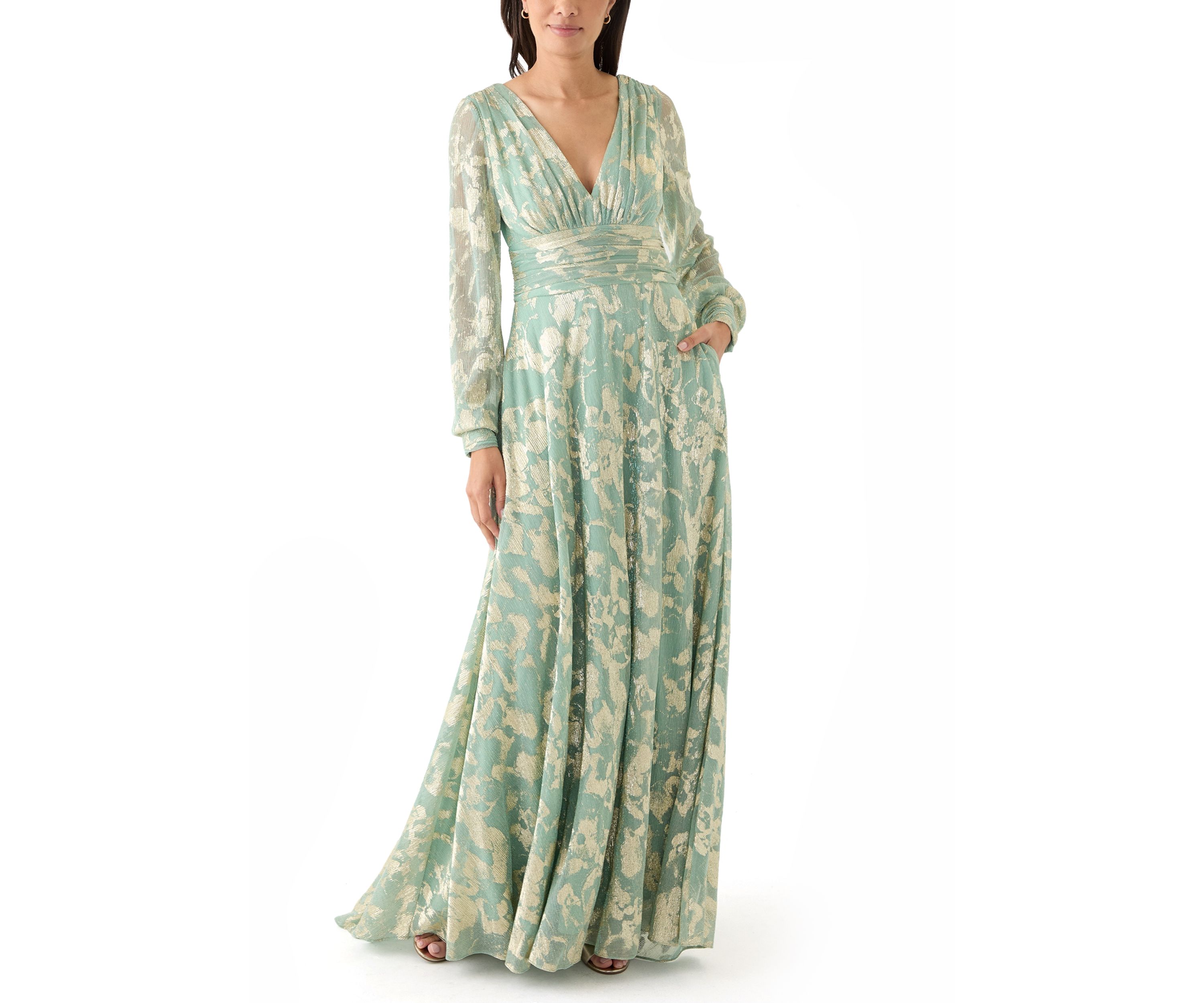 Womens Floral Printed Gown