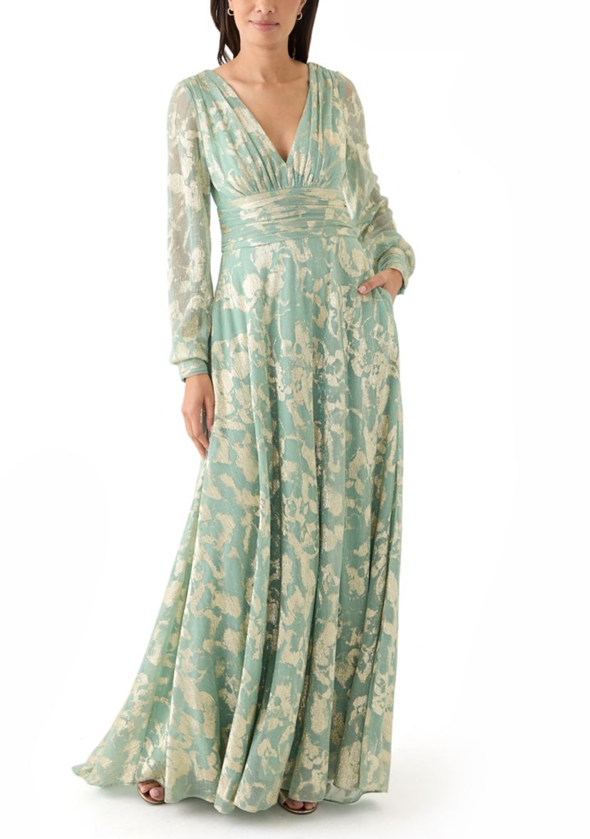 Womens Floral Printed Gown