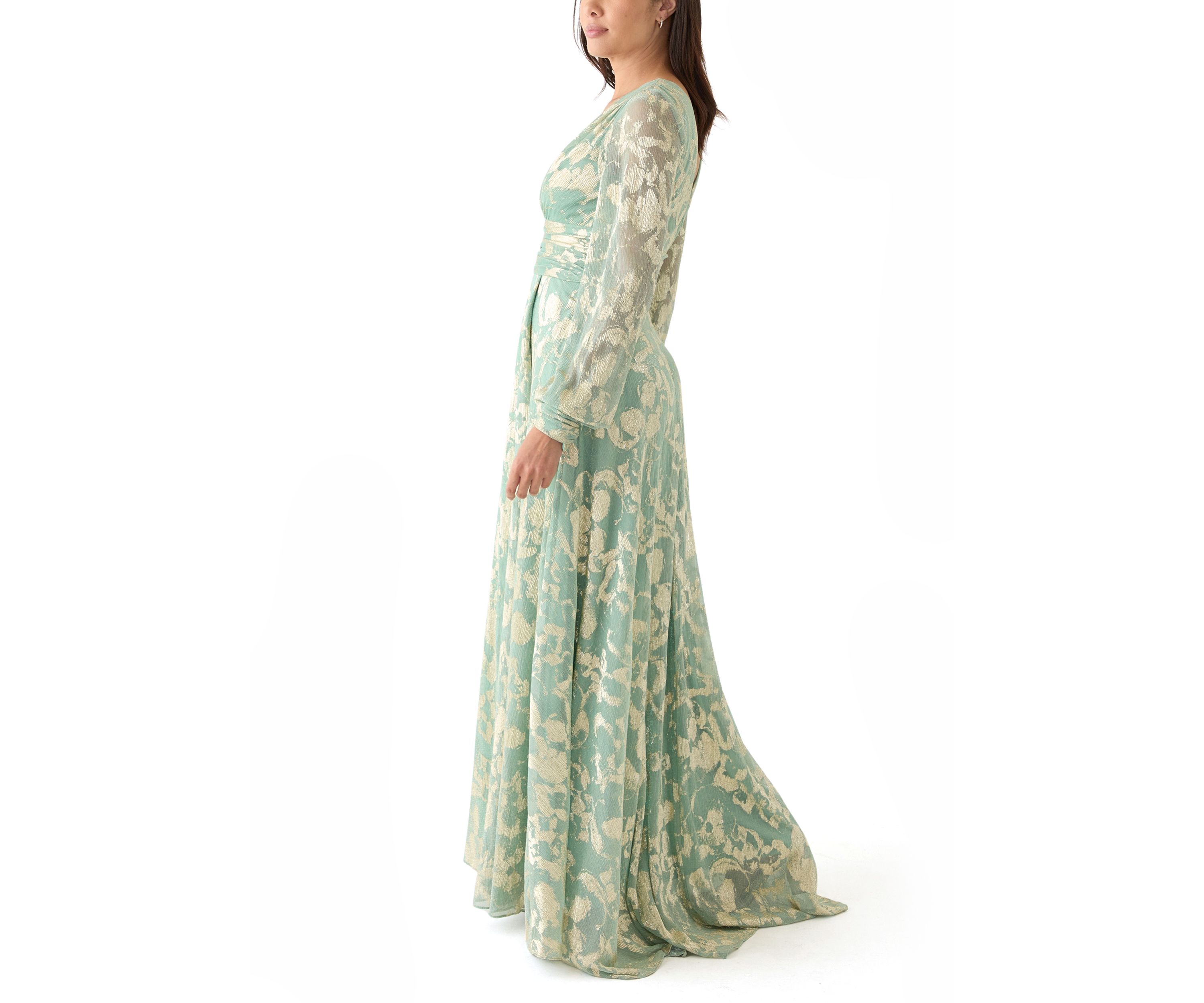 Womens Floral Printed Gown