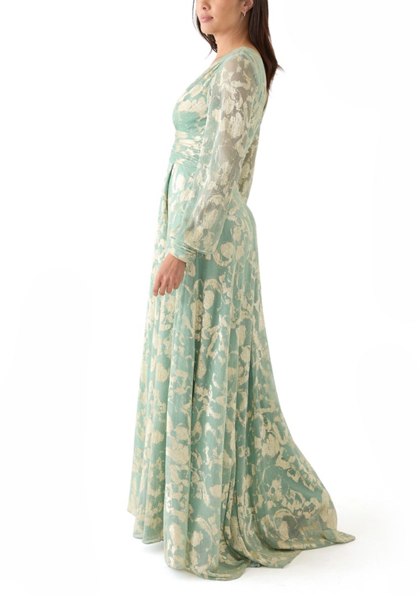 Womens Floral Printed Gown
