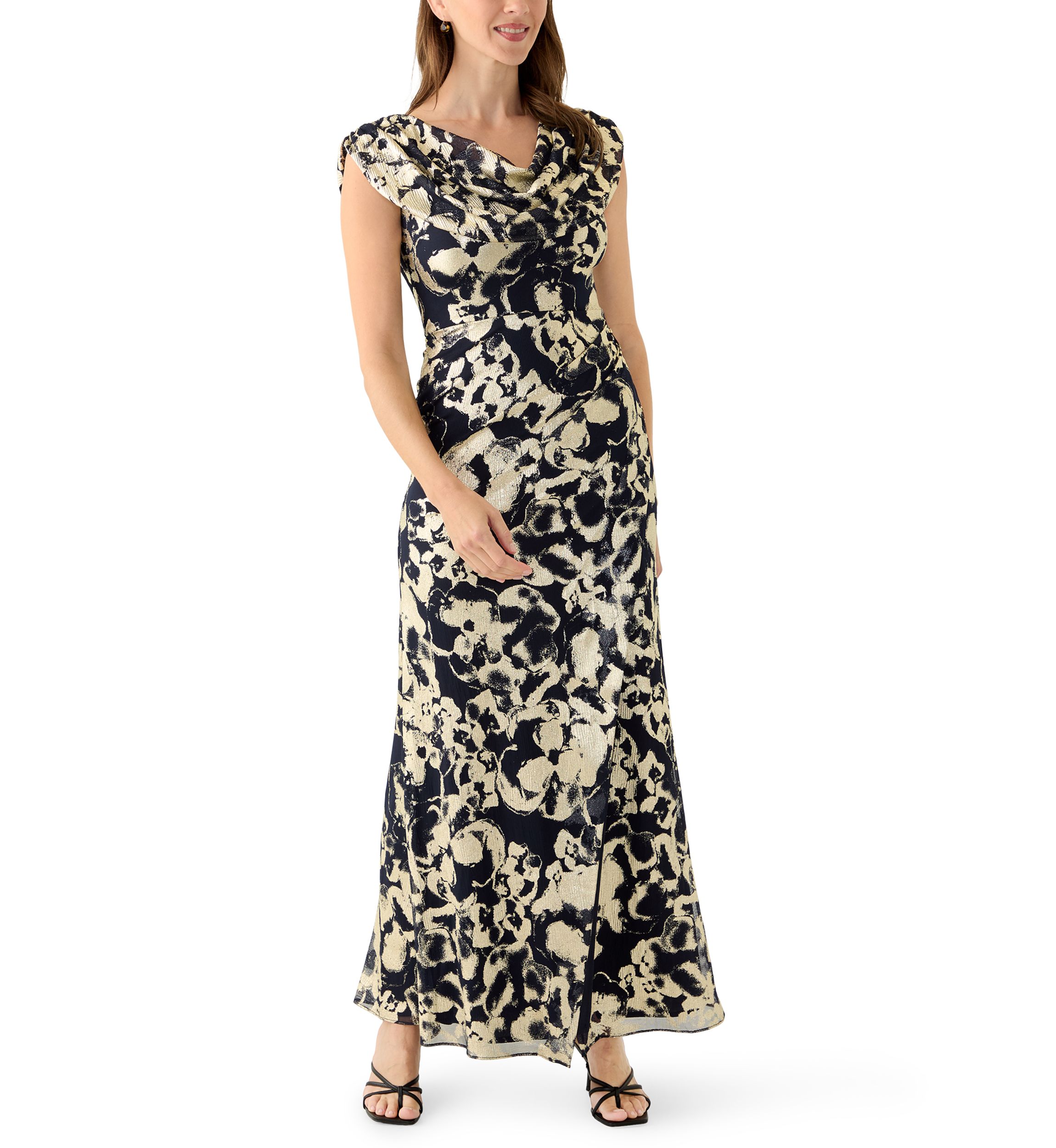sachin and babi light blue dress Beading Royal Blue Dropped Waist Trumpet Formal Gown main image 1