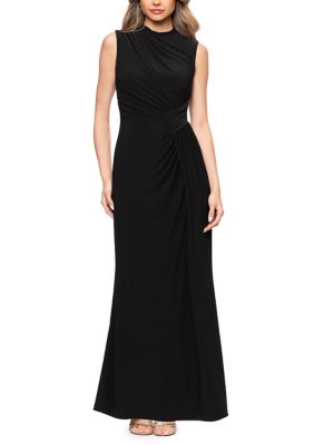betsy adams black dress Betsy & Adam Ruffle Prom Dress A25047