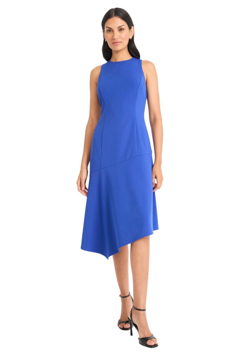 Sleeveless Asymmetrical Midi Dress