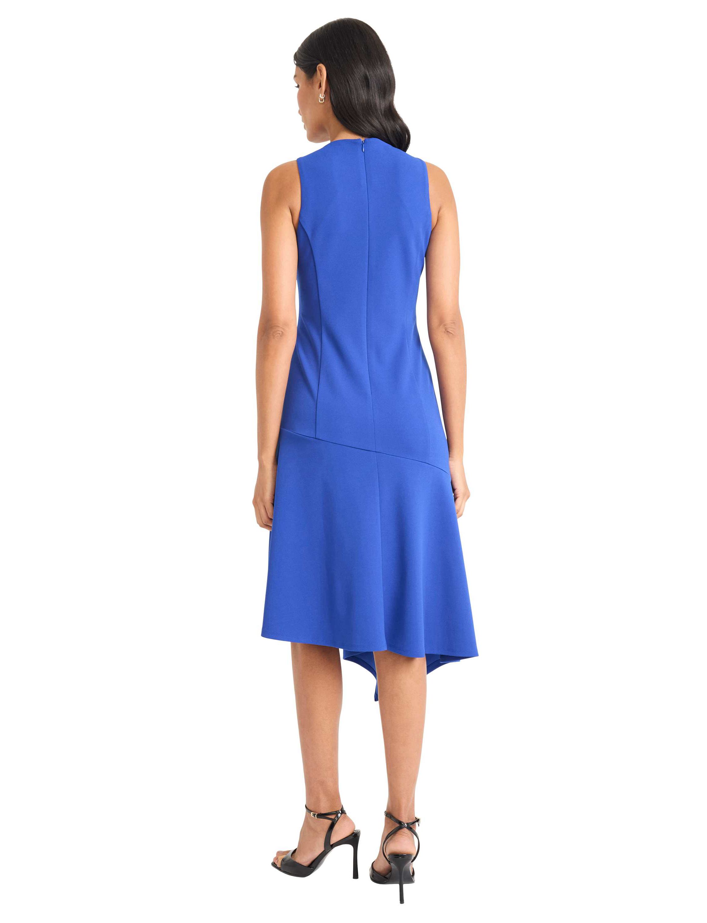 Sleeveless Asymmetrical Midi Dress