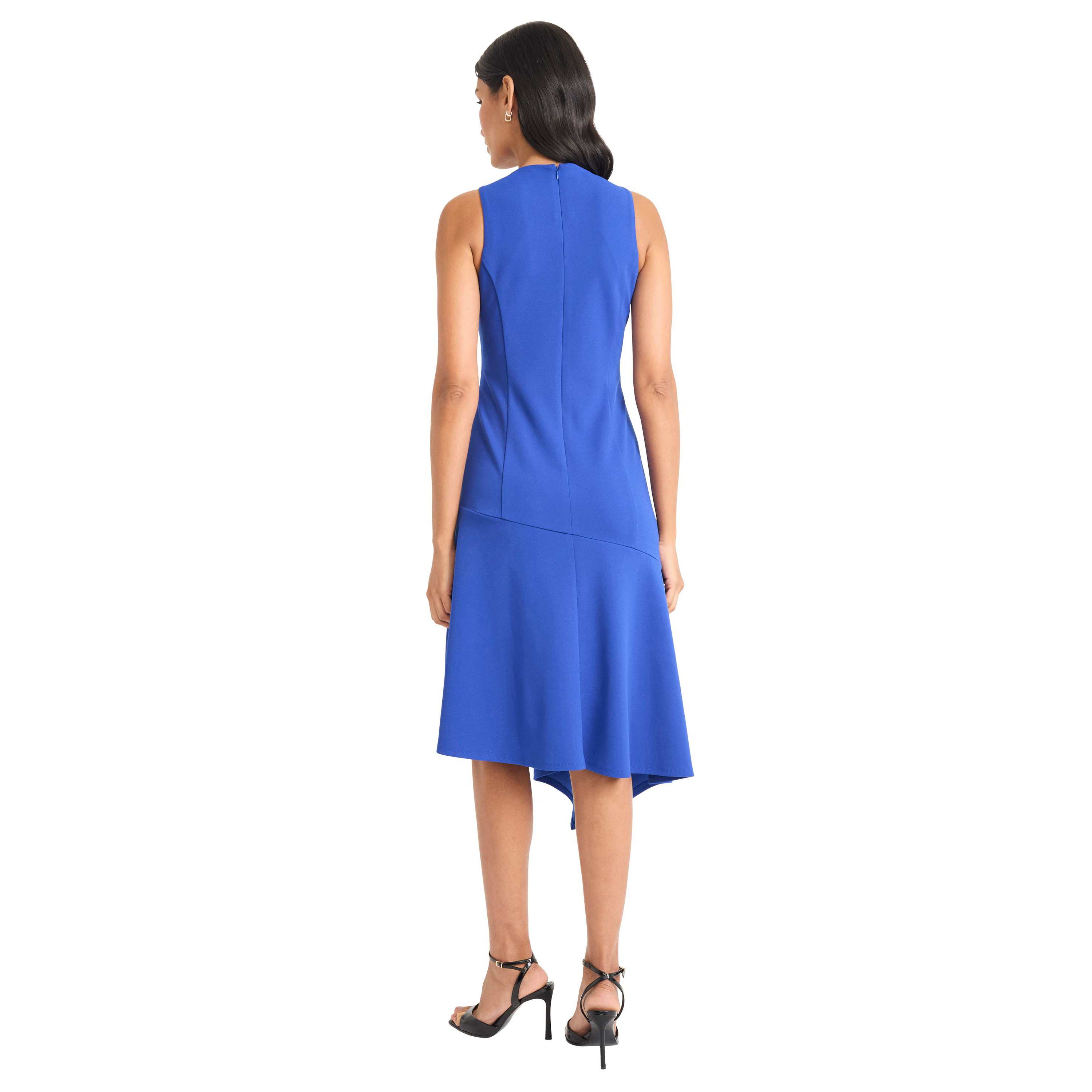 Sleeveless Asymmetrical Midi Dress