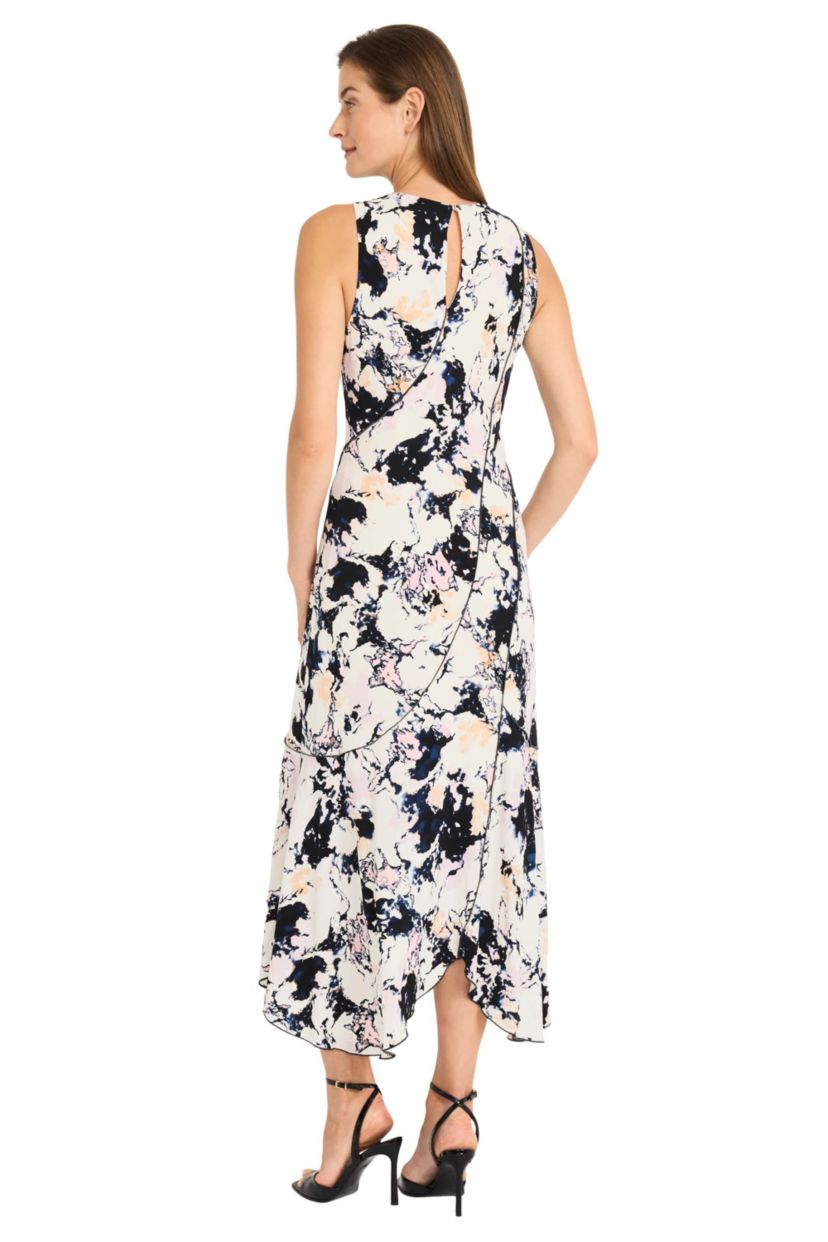Marble Printed Midi Dress