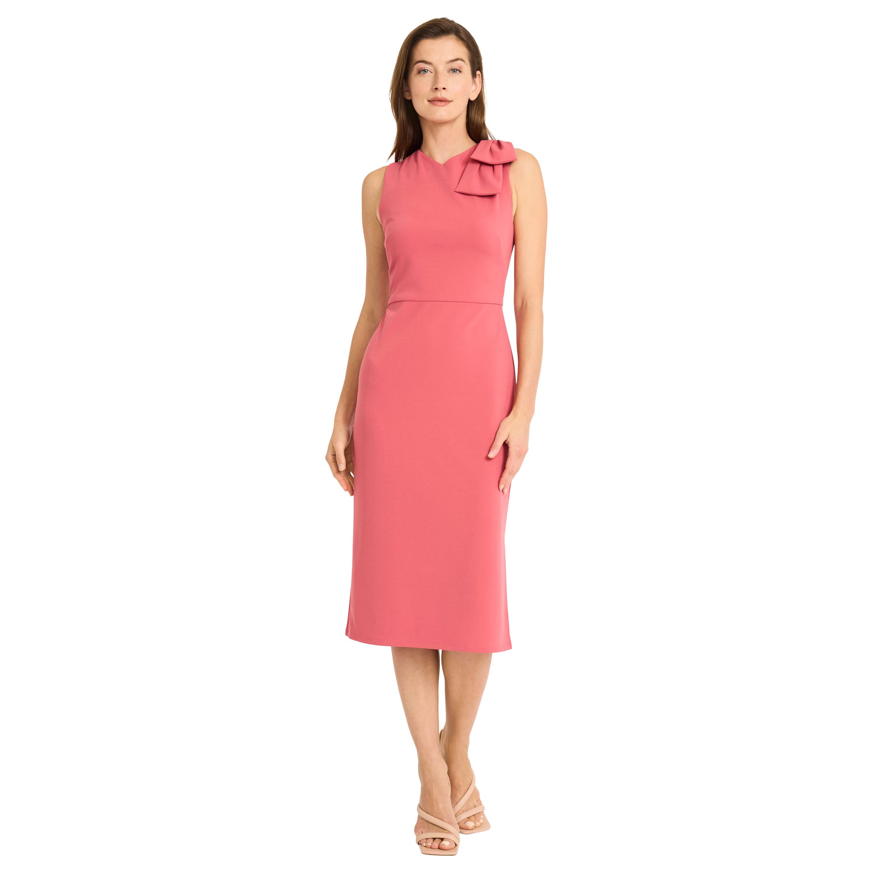 Sleeveless Dress With Bow Detail
