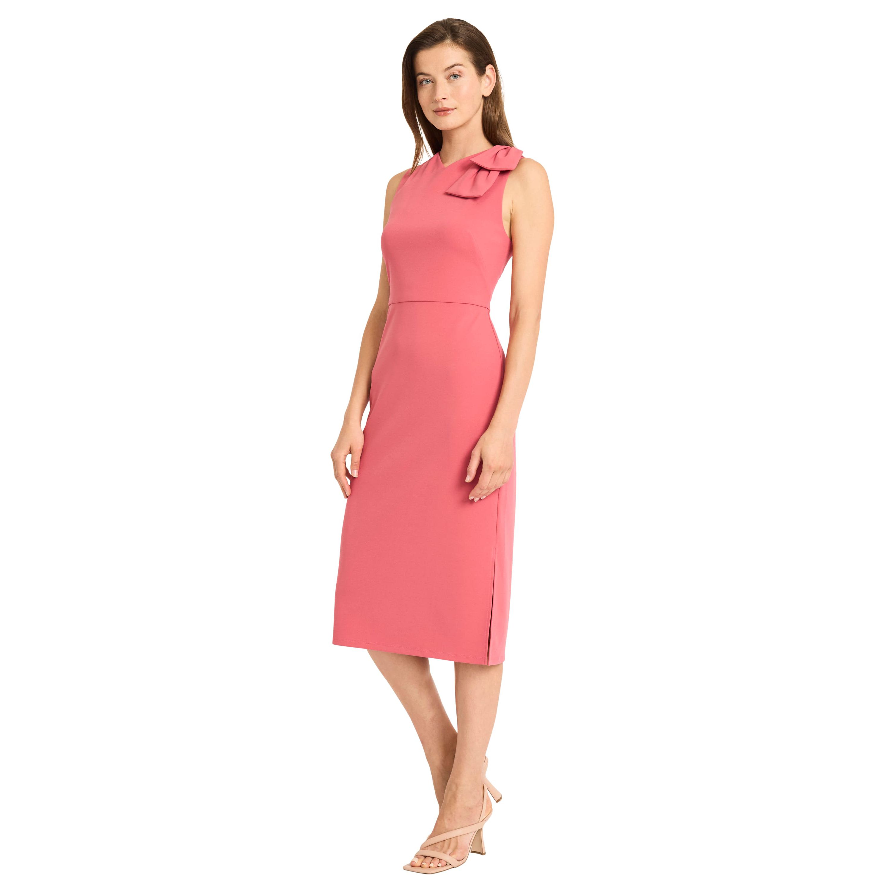 Sleeveless Dress With Bow Detail