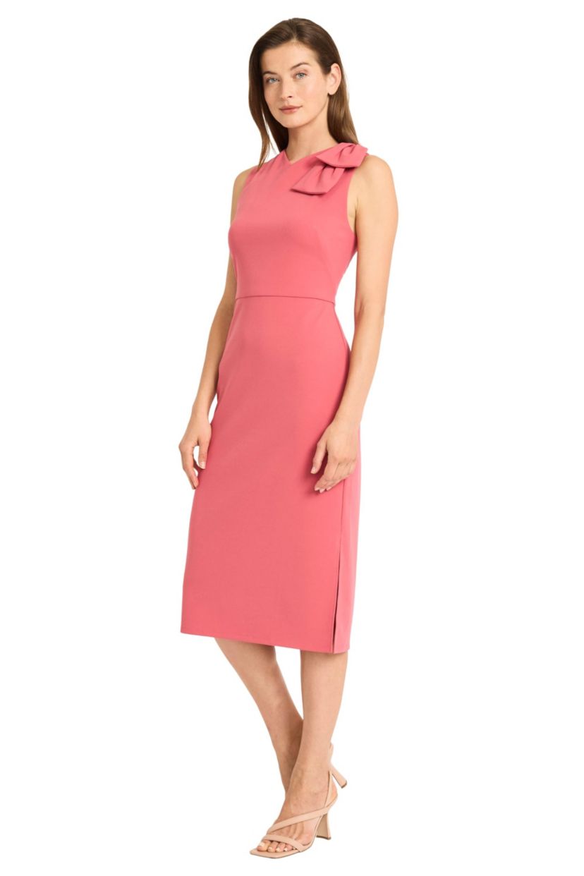 Sleeveless Dress With Bow Detail