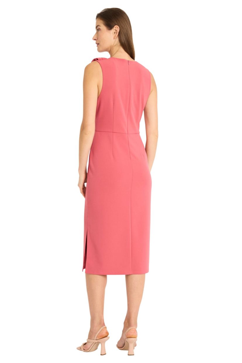 Sleeveless Dress With Bow Detail