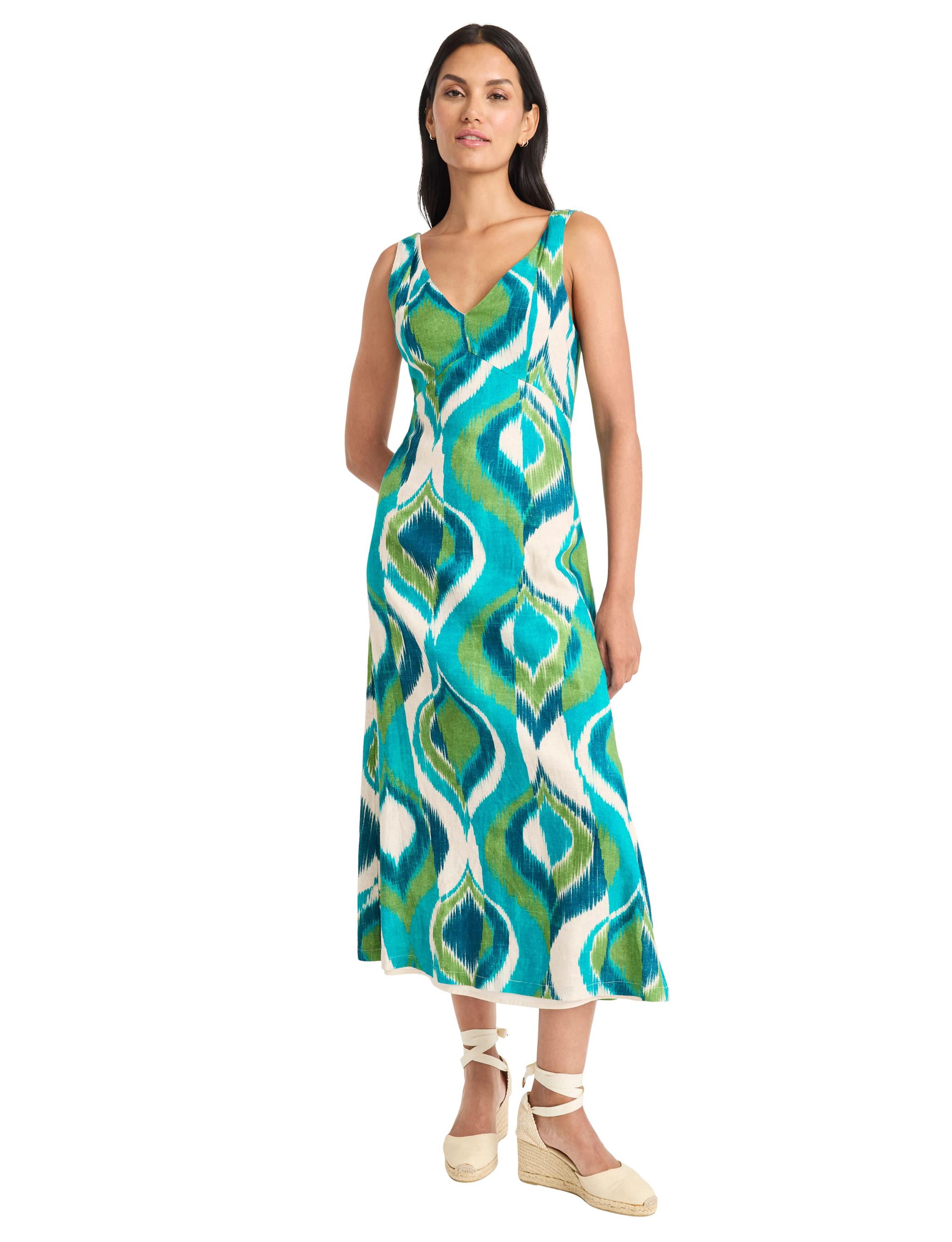 Printed Linen Dress