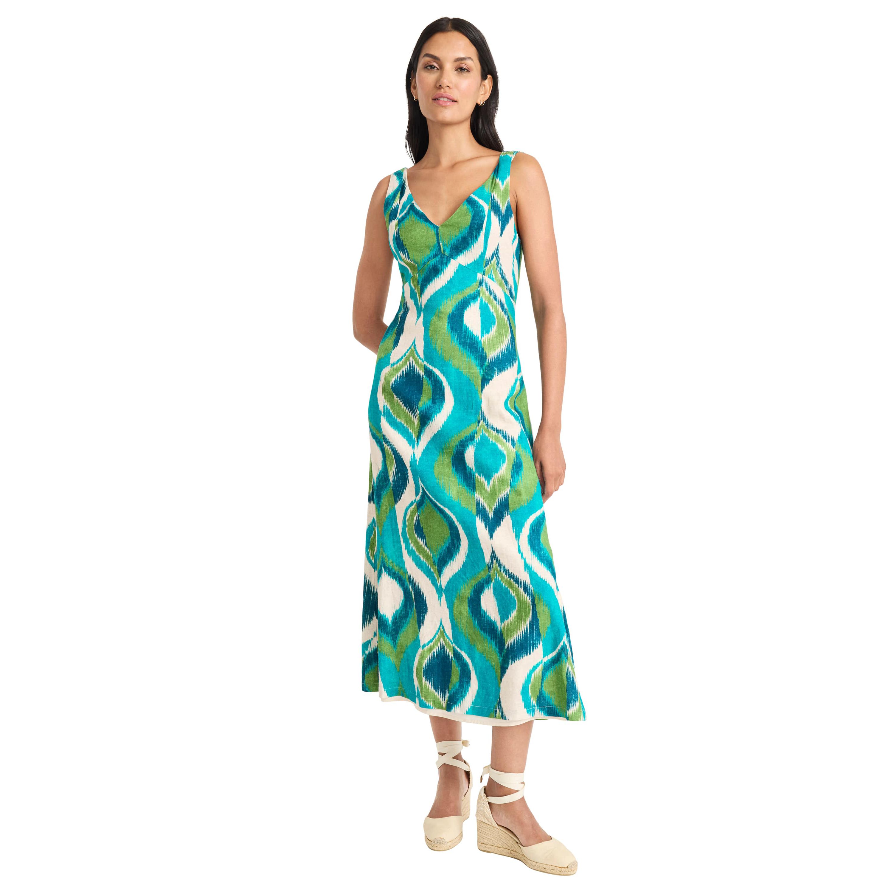 Printed Linen Dress