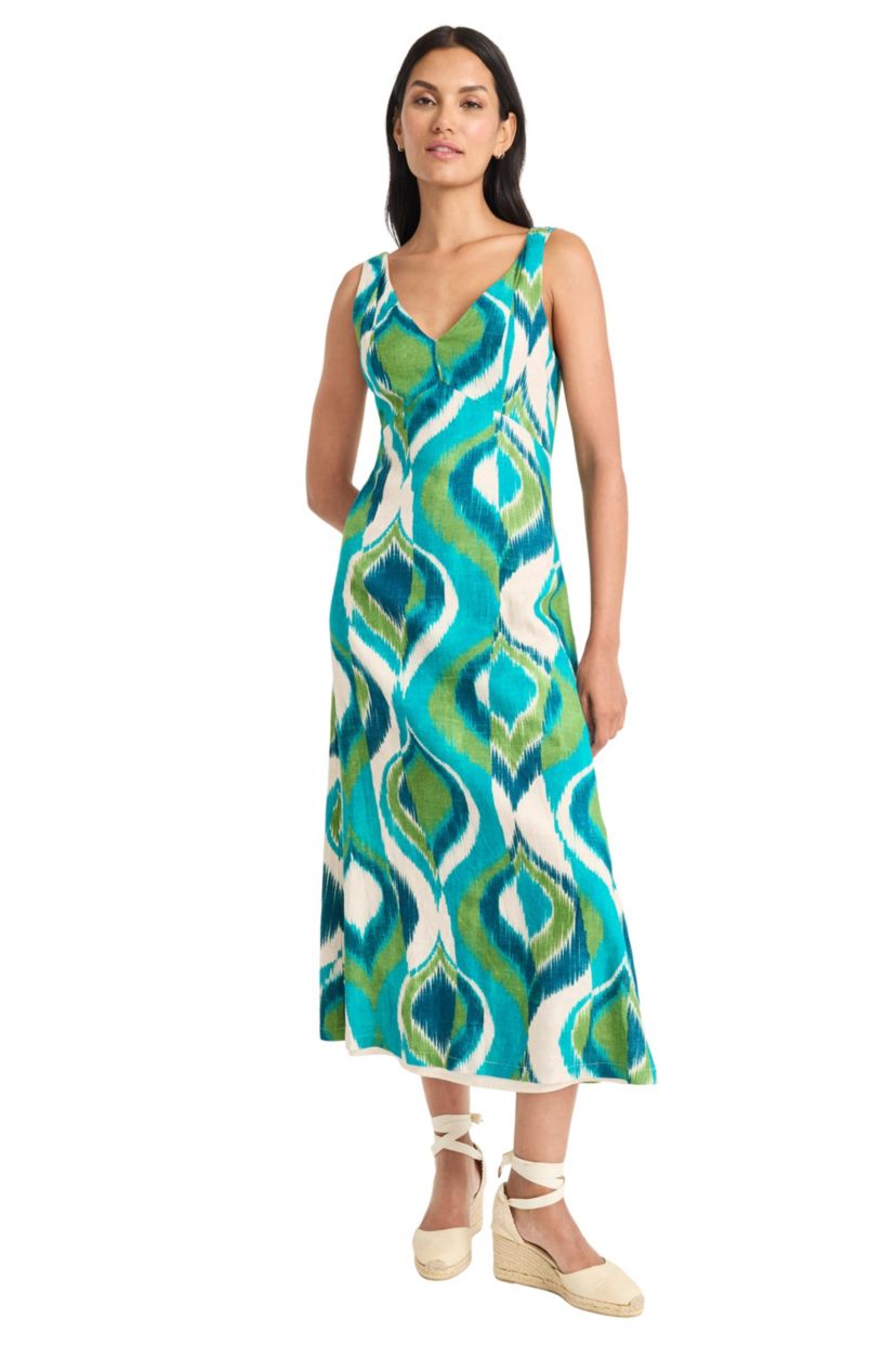 Printed Linen Dress