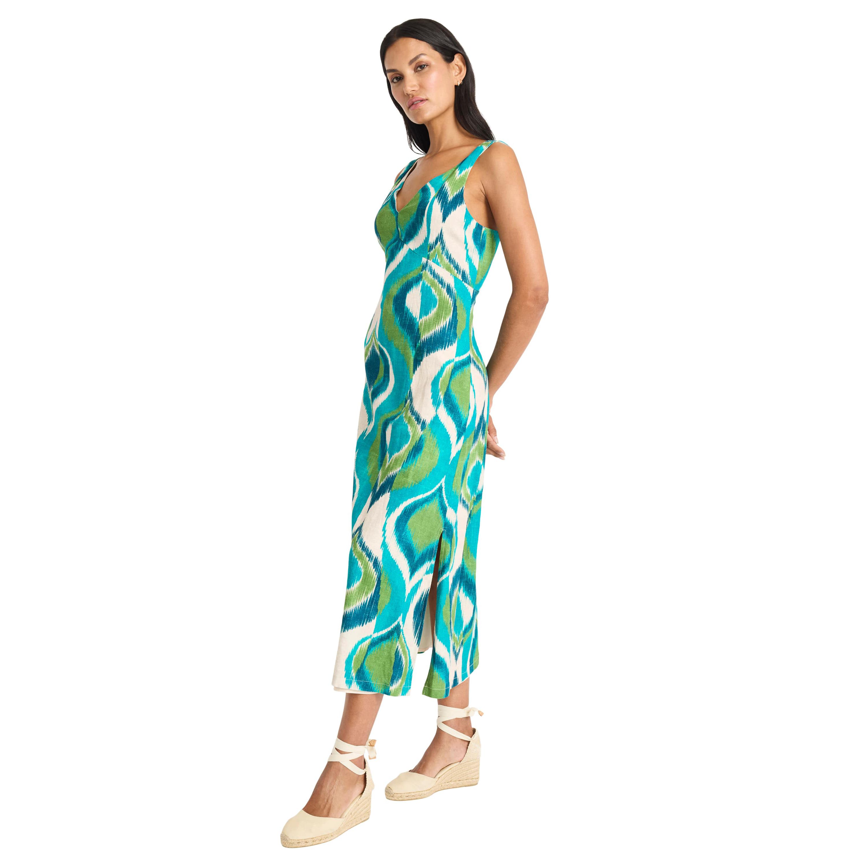 Printed Linen Dress