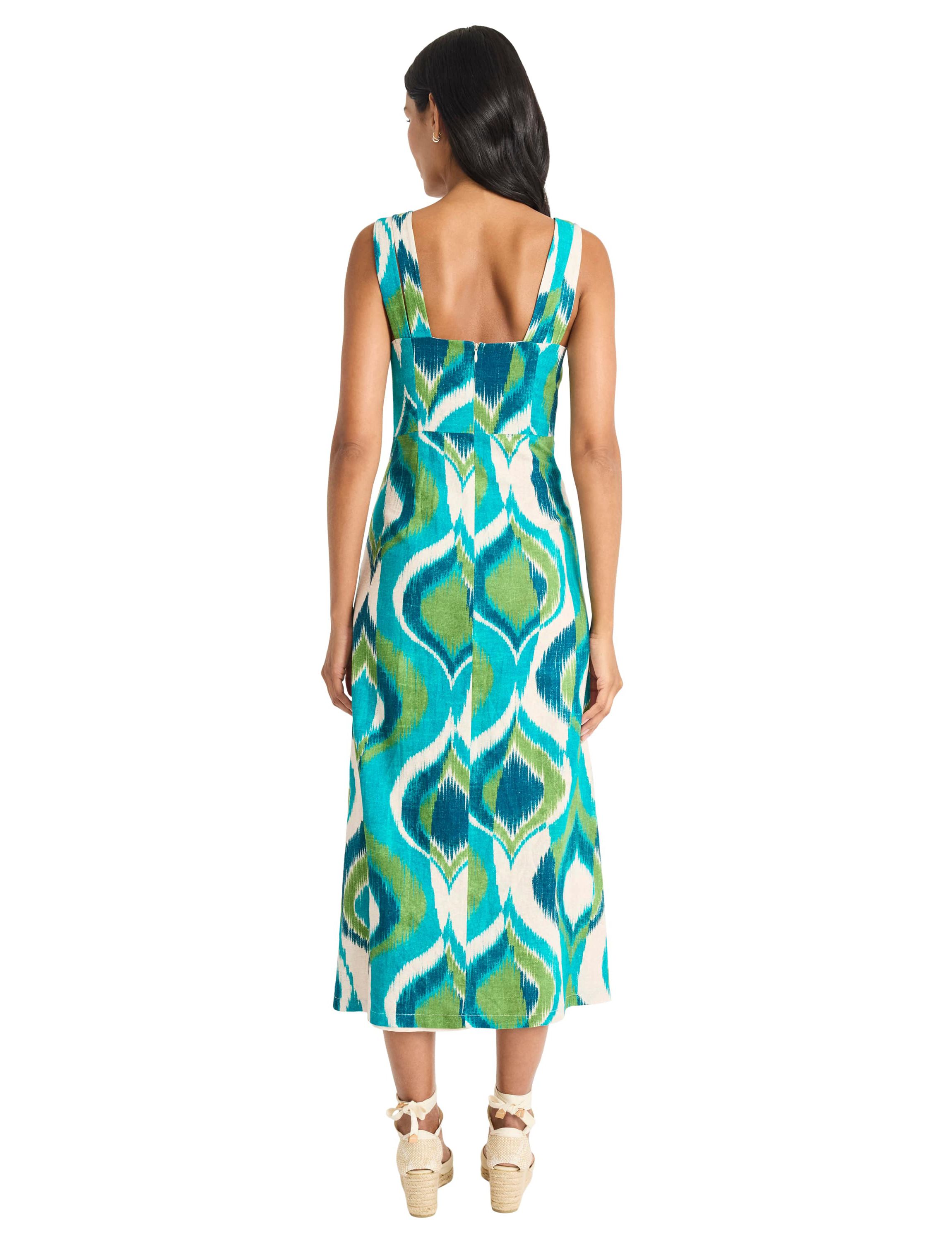 Printed Linen Dress