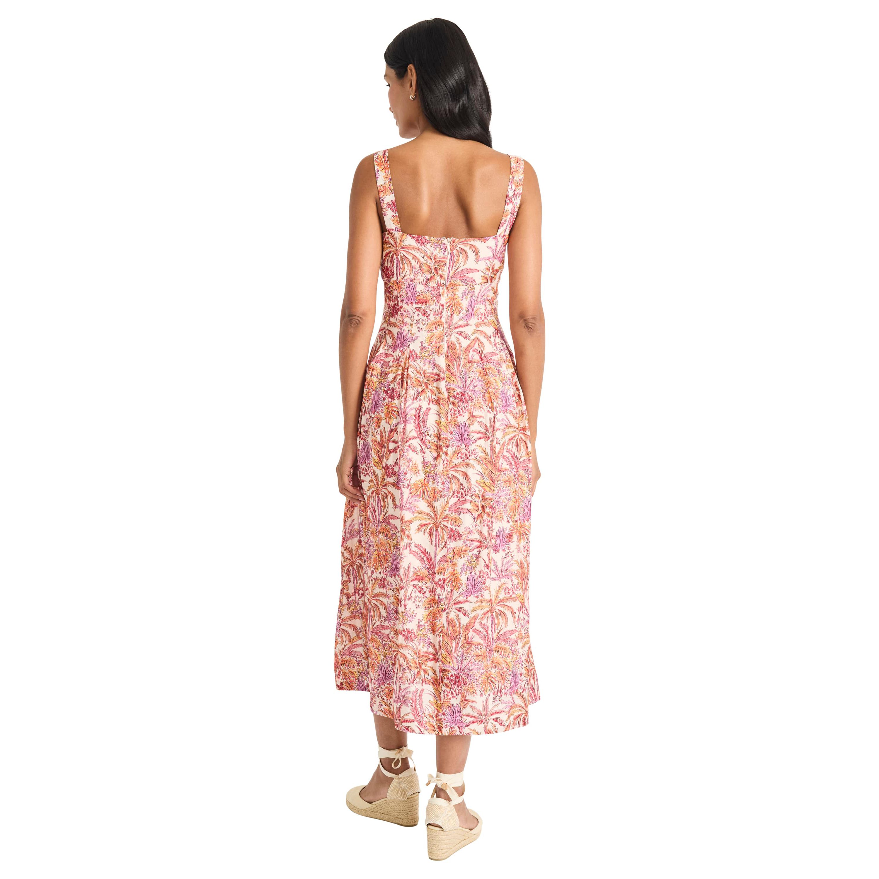 Palm Tree Midi Dress