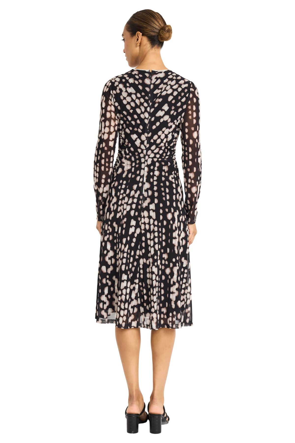 Animal Printed Mesh Dress