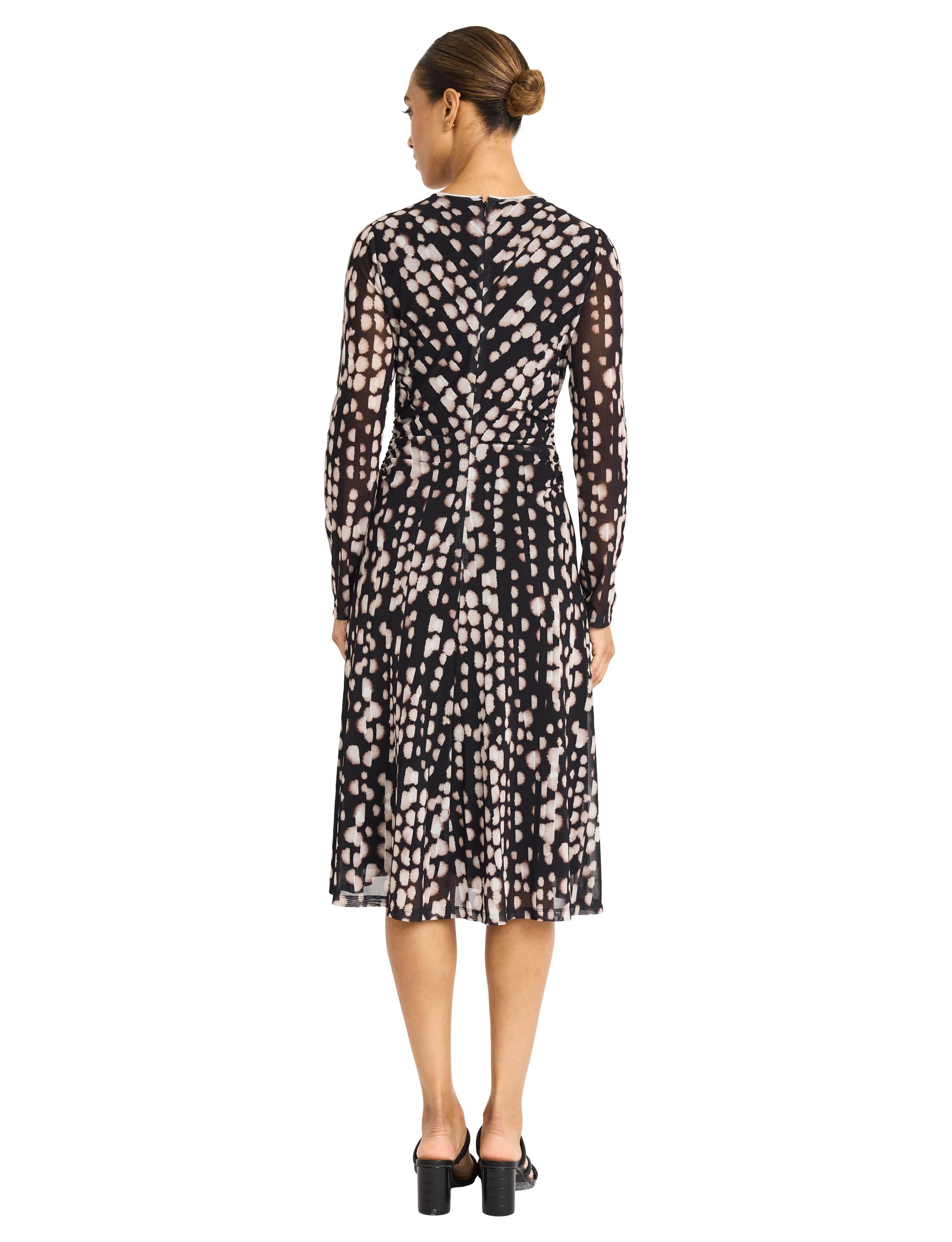 Animal Printed Mesh Dress