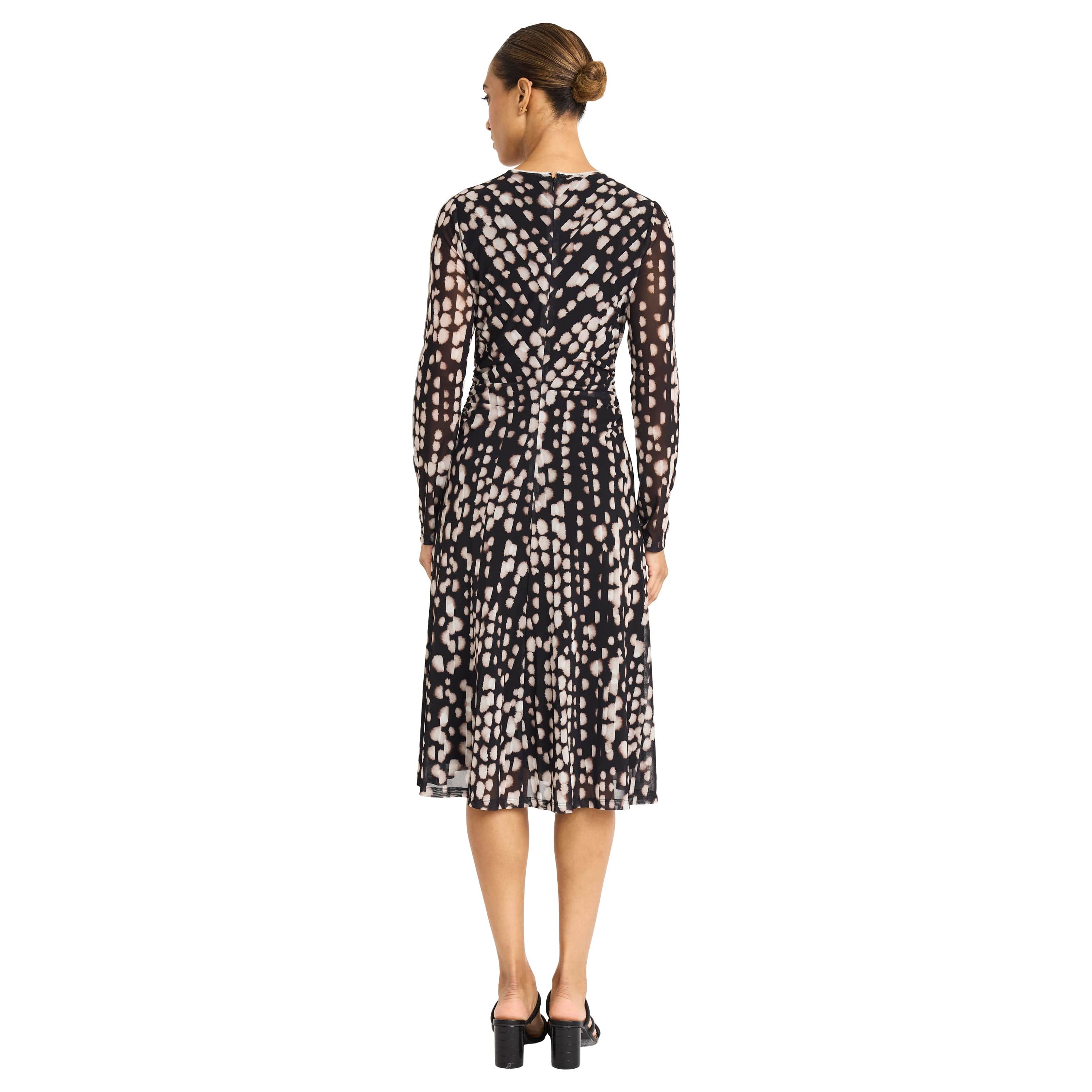 Animal Printed Mesh Dress