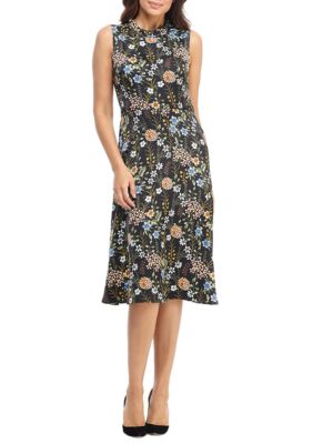 Maggy London Women's Sleeveless Mock Neck Print Dress | belk