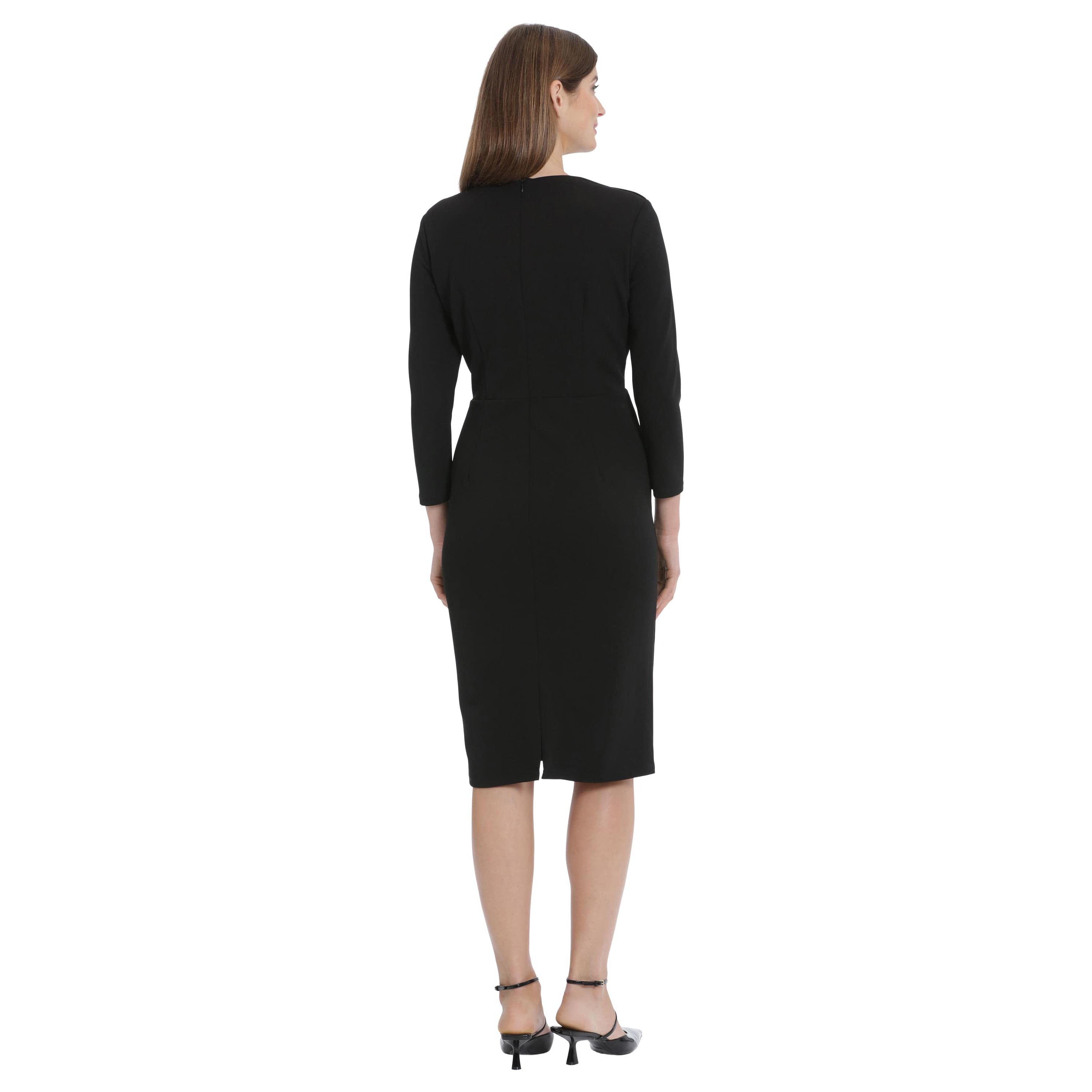 Elbow Sleeve Full Skirt Midi