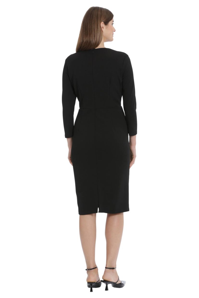 Elbow Sleeve Full Skirt Midi