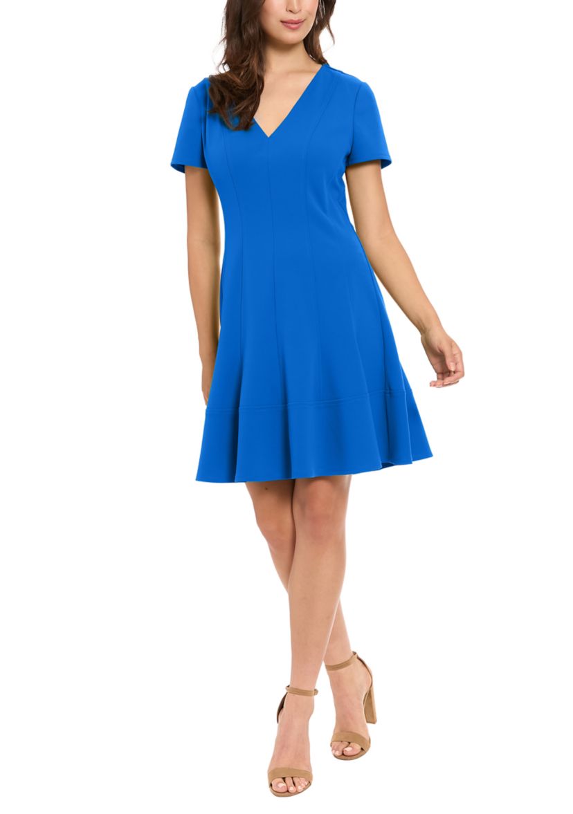 a line dress singapore Bow-Sleeve A-Line Dress (0409DR065) – Slady Singapore main image 0
