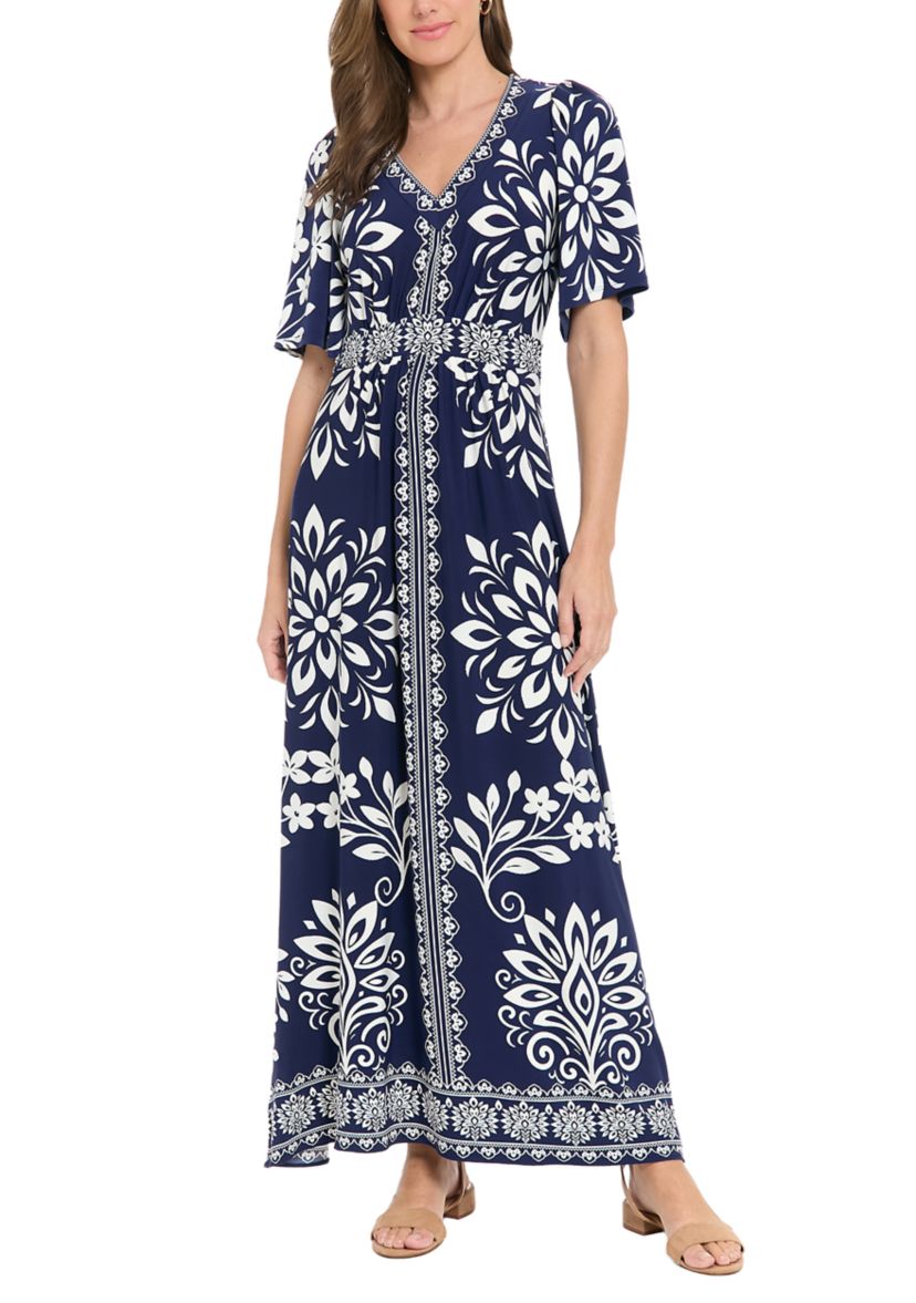 boho long dress with sleeves ANRABESS Womens 1/2 Sleeve Beach Wedding Guest Maxi Dresses 2026 Summer  Wrap V Neck Boho Floral Flowy Slit Long Dresses Black Small at Amazon  Women's Clothing store