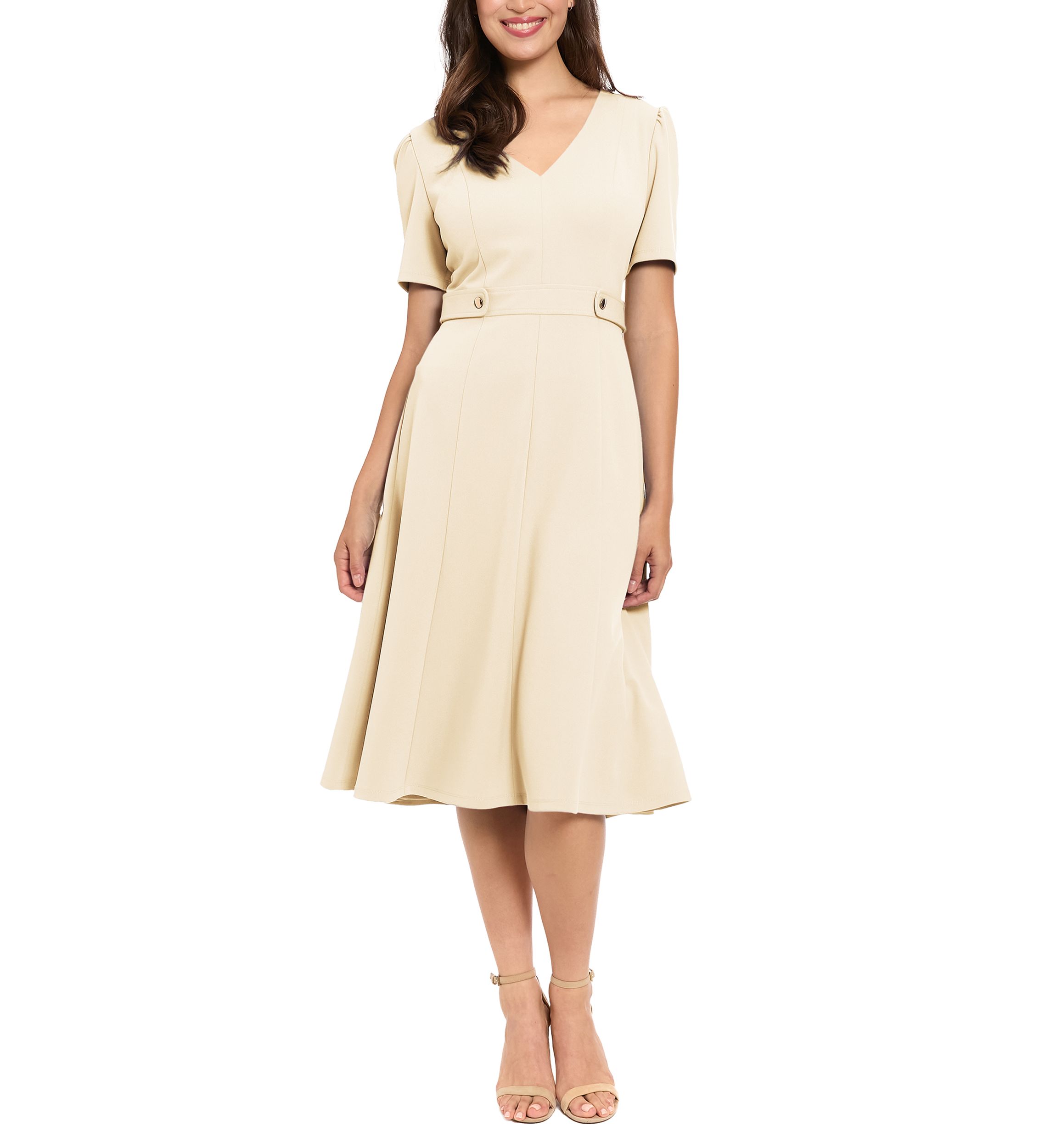 ashley lauren black and gold dress London Times Floral Print Round Keyhole Detail Neckline Sleeveless Empire  Waist A-Line Maxi Halter Dress| Available at Immediate Apparel main image 1