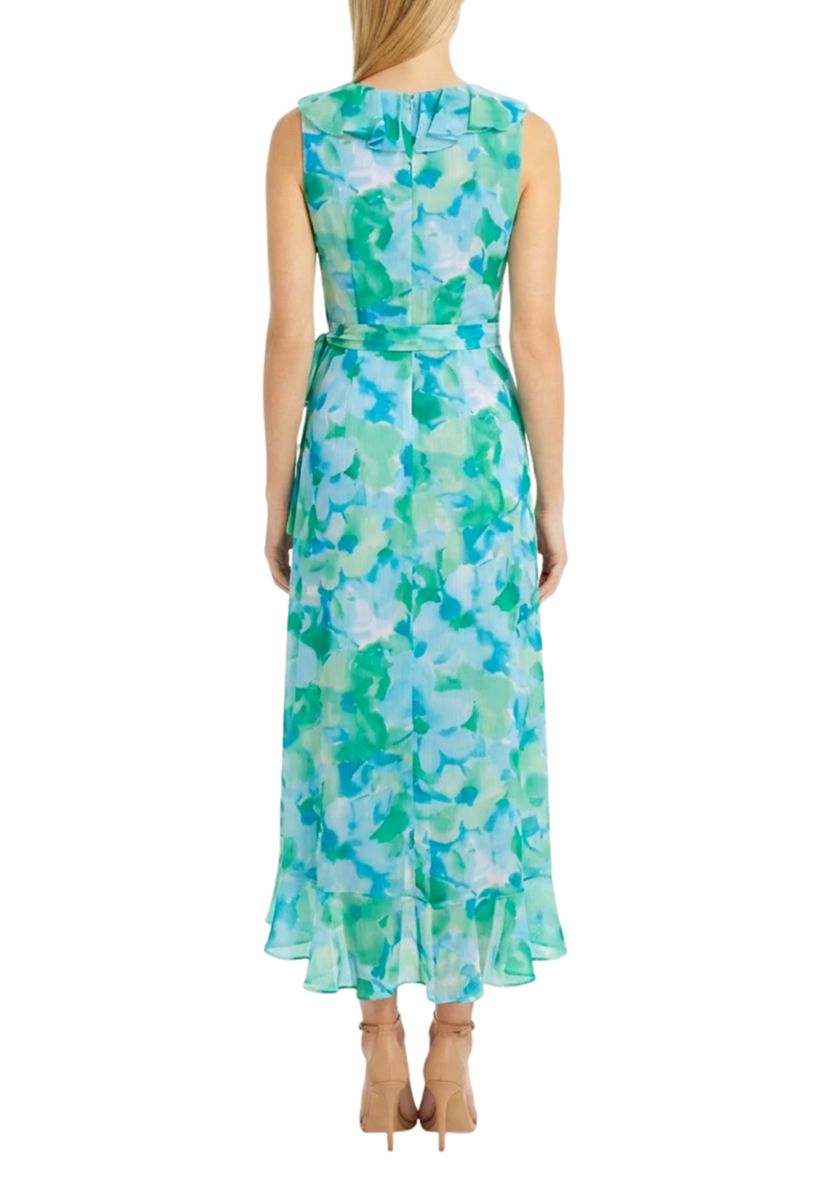 ladies sleeveless dresses Women's Printed V-neck Racerback Sleeveless Golf Dress