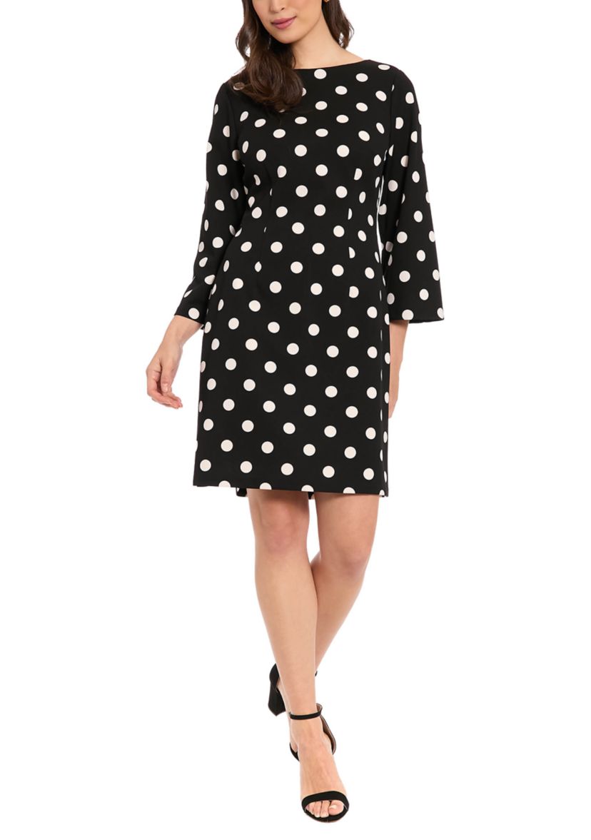 London Times Women's 3/4 Sleeve Mini Dress | Belk