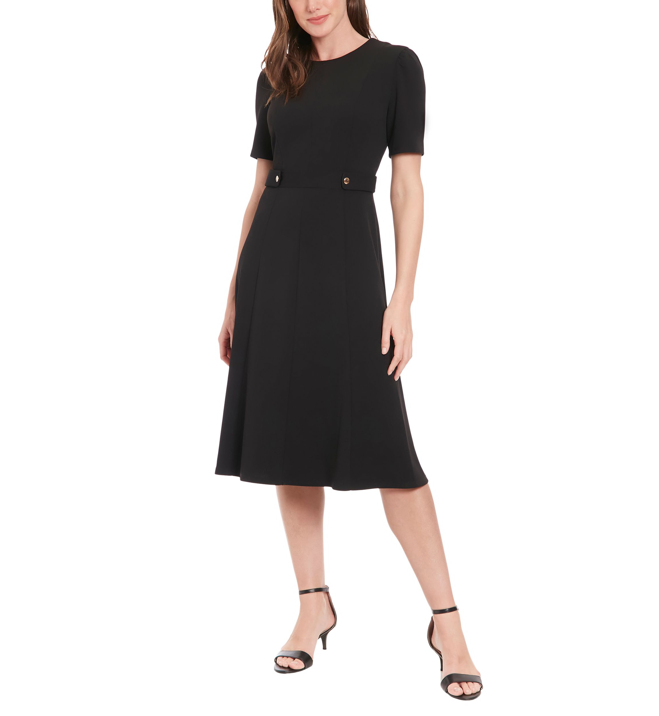 black dress belk Classic Linen Black White Maxi Dress, Small / Black