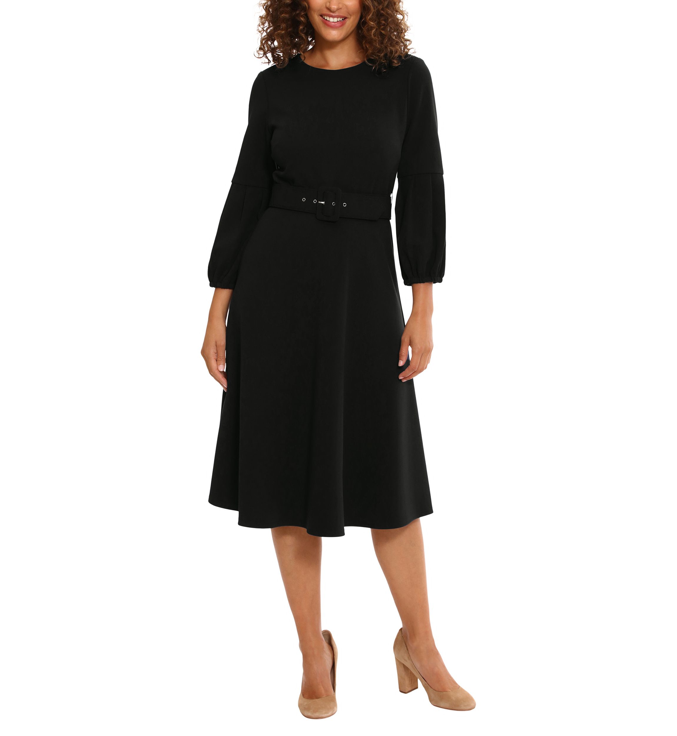 Women's Black Midi Dresses