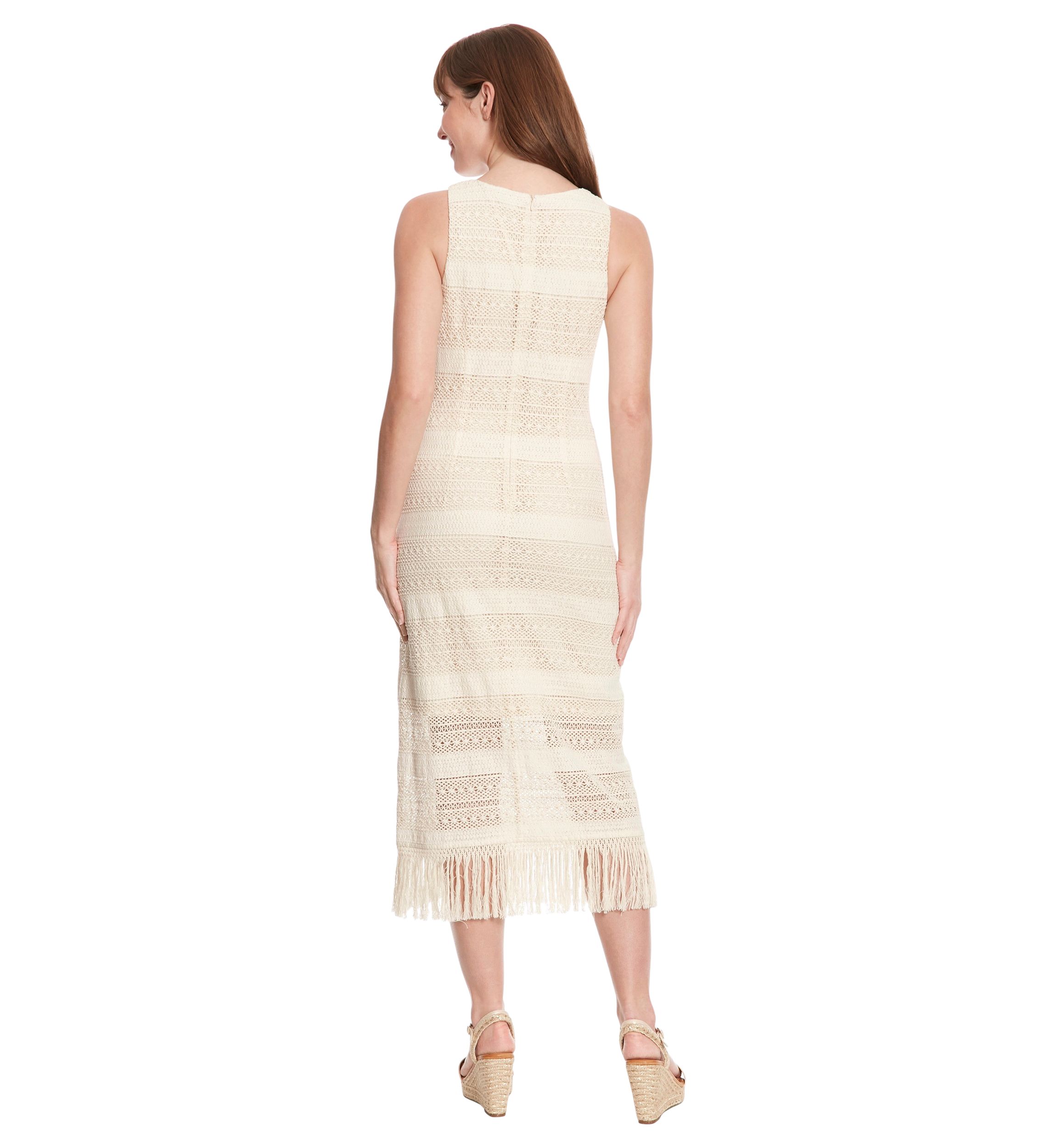Womens Sleeveless Crochet Dress