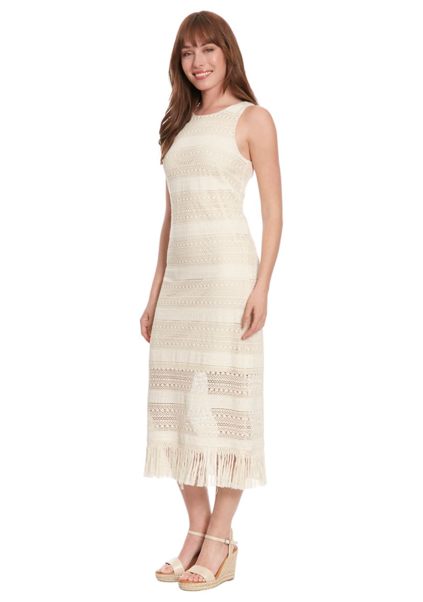 Womens Sleeveless Crochet Dress