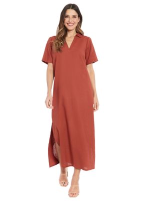 Women's Solid A-Line Maxi Dress