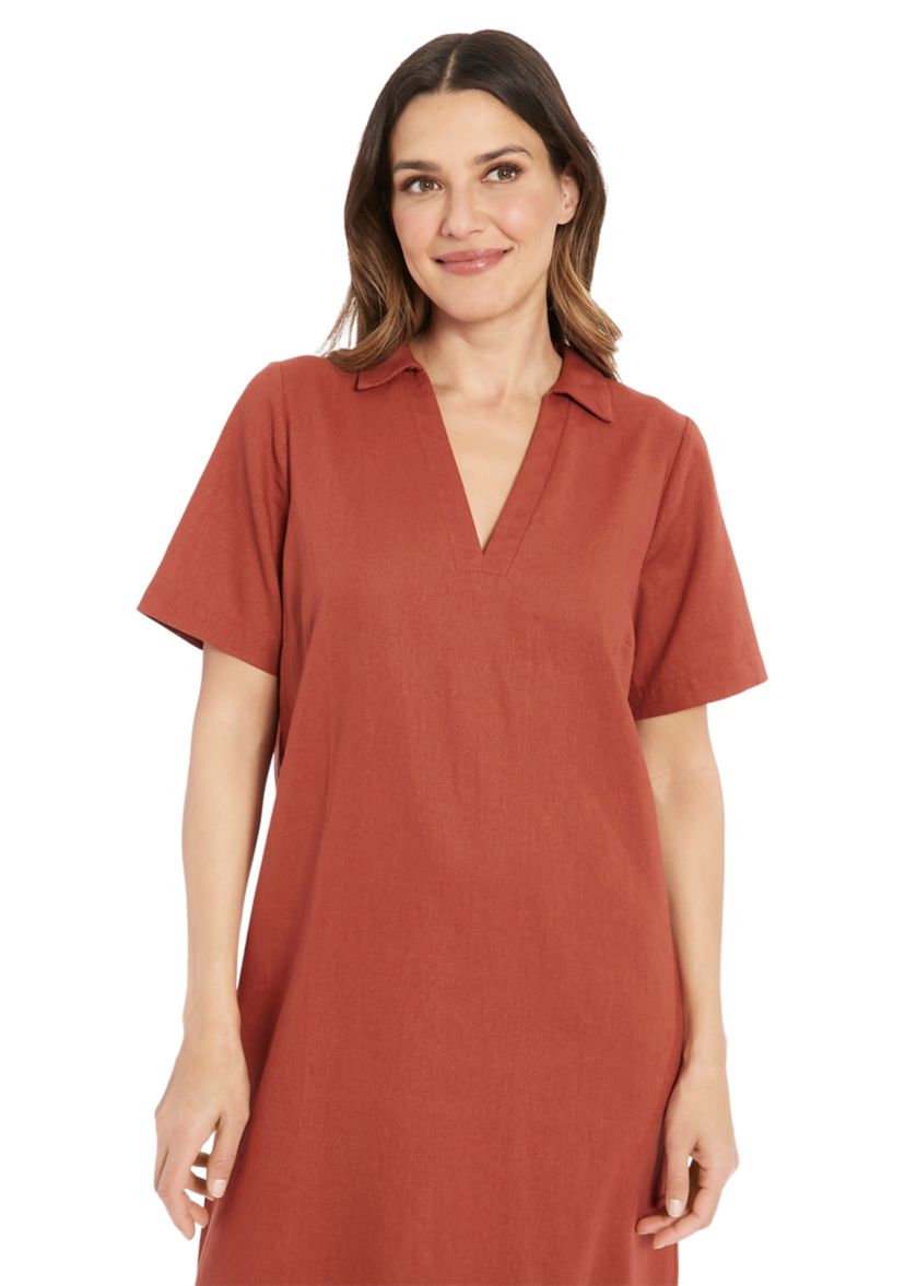 Womens Solid A-Line Maxi Dress