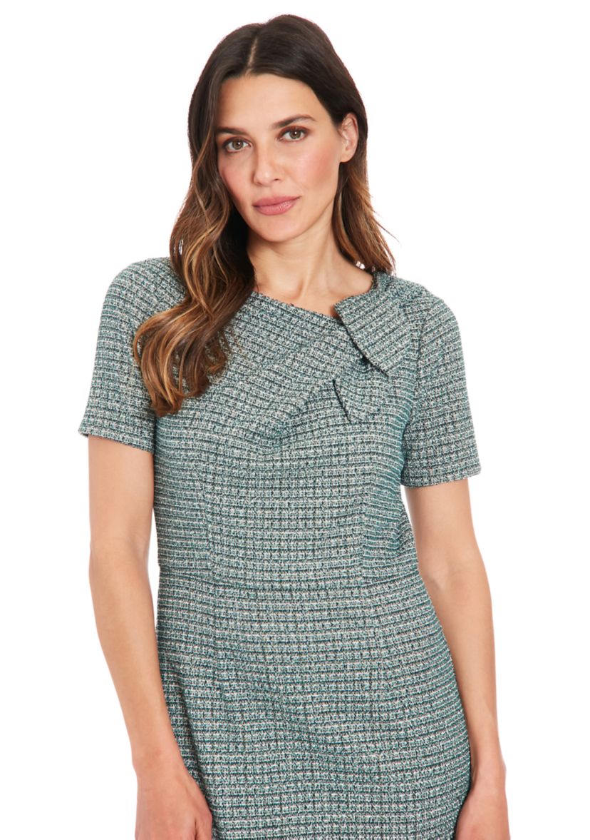 Womens Asymmetrical Printed Dress