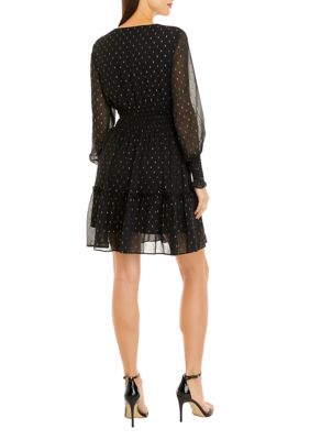 Women's Foil Dot Dress