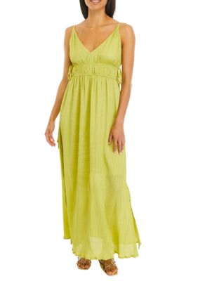 Taylor Women's Sleeveless V-Neck Cut Out Crepe Midi Dress