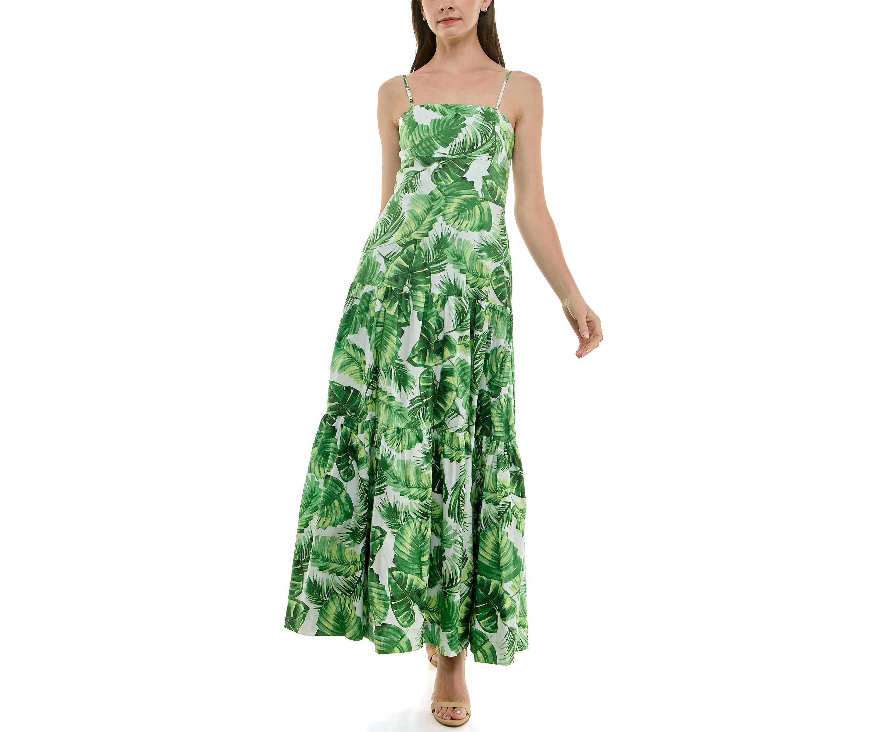 Womens Square Neck Maxi Dress