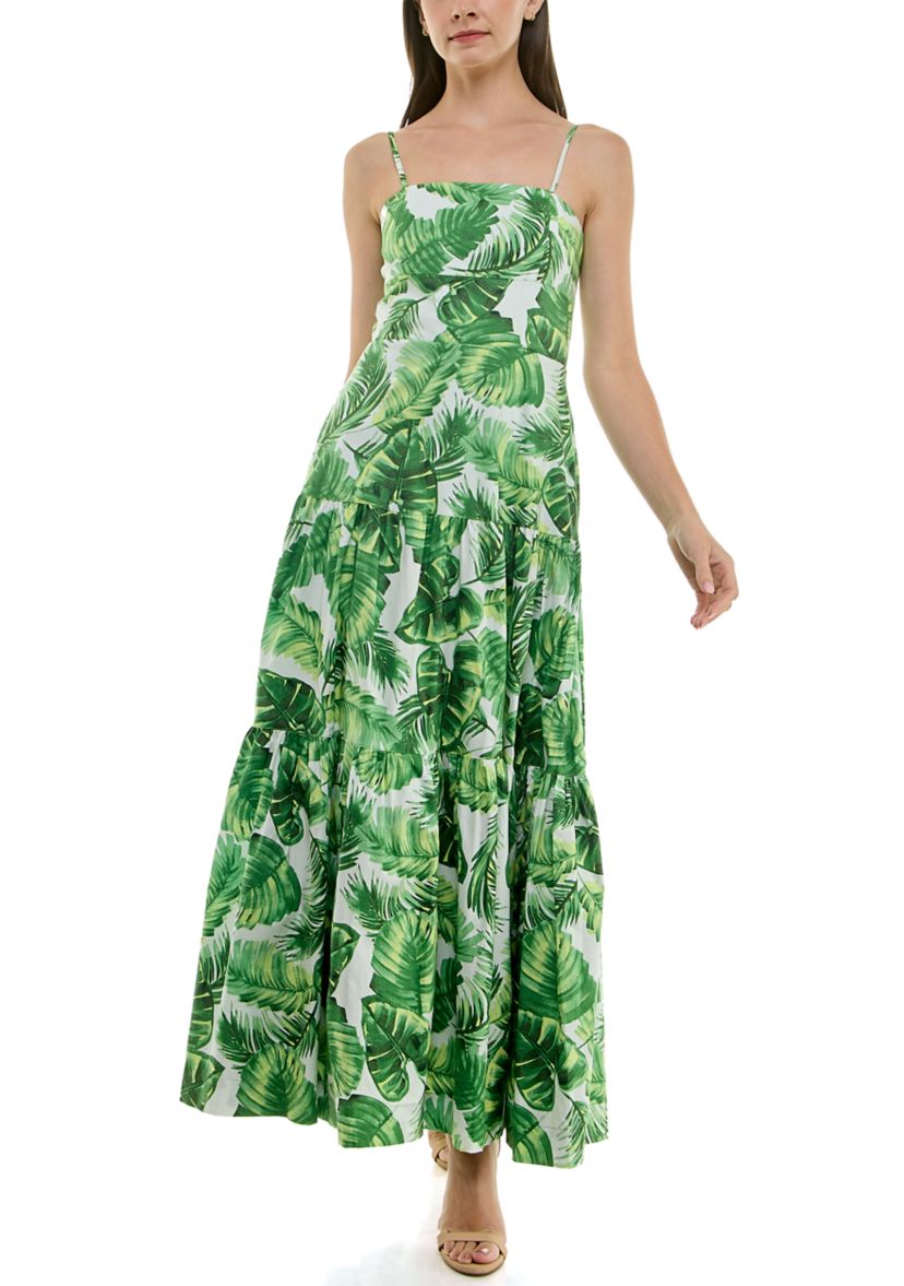 Womens Square Neck Maxi Dress