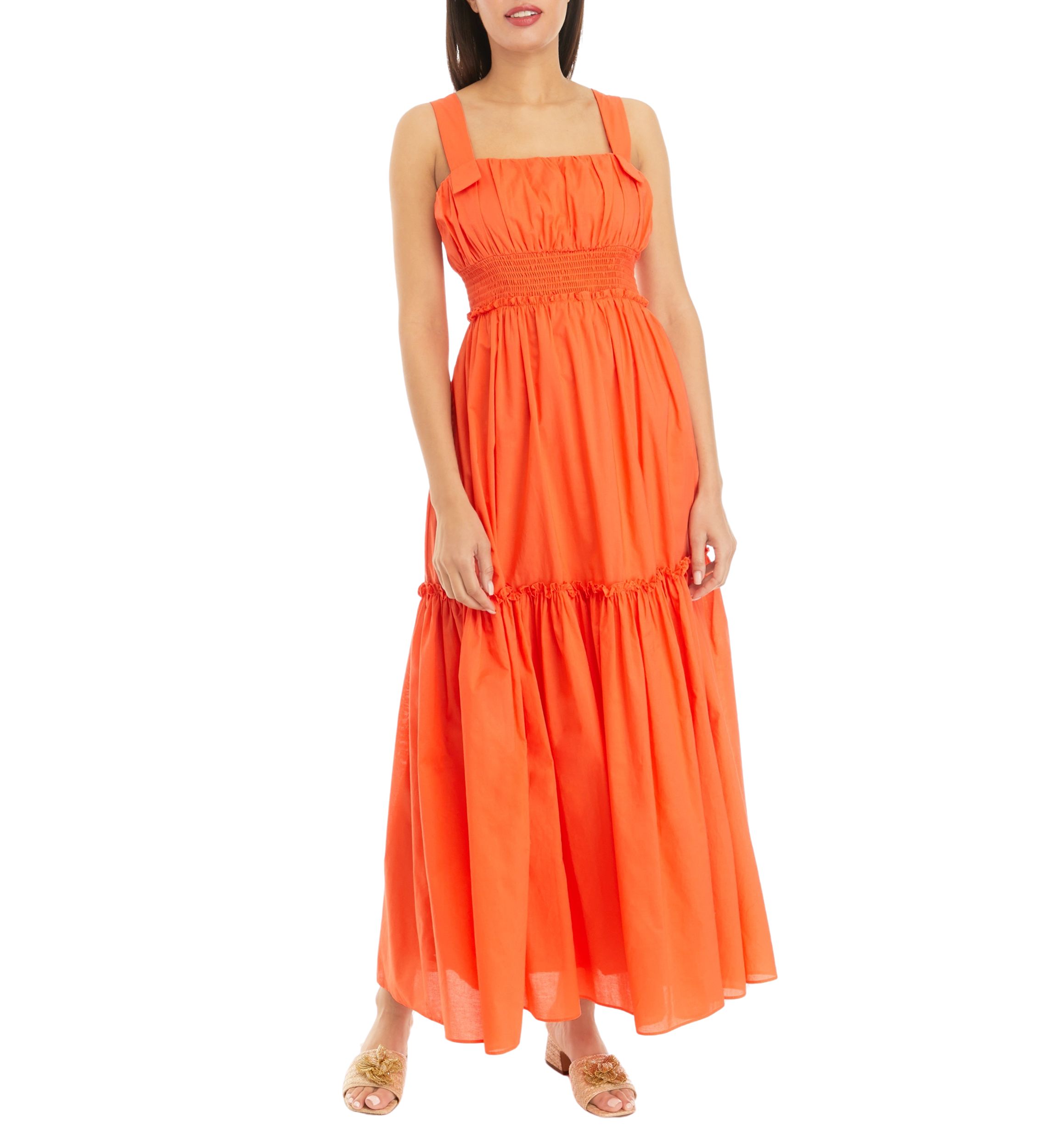 Womens Sleeveless Square Neck Maxi Dress